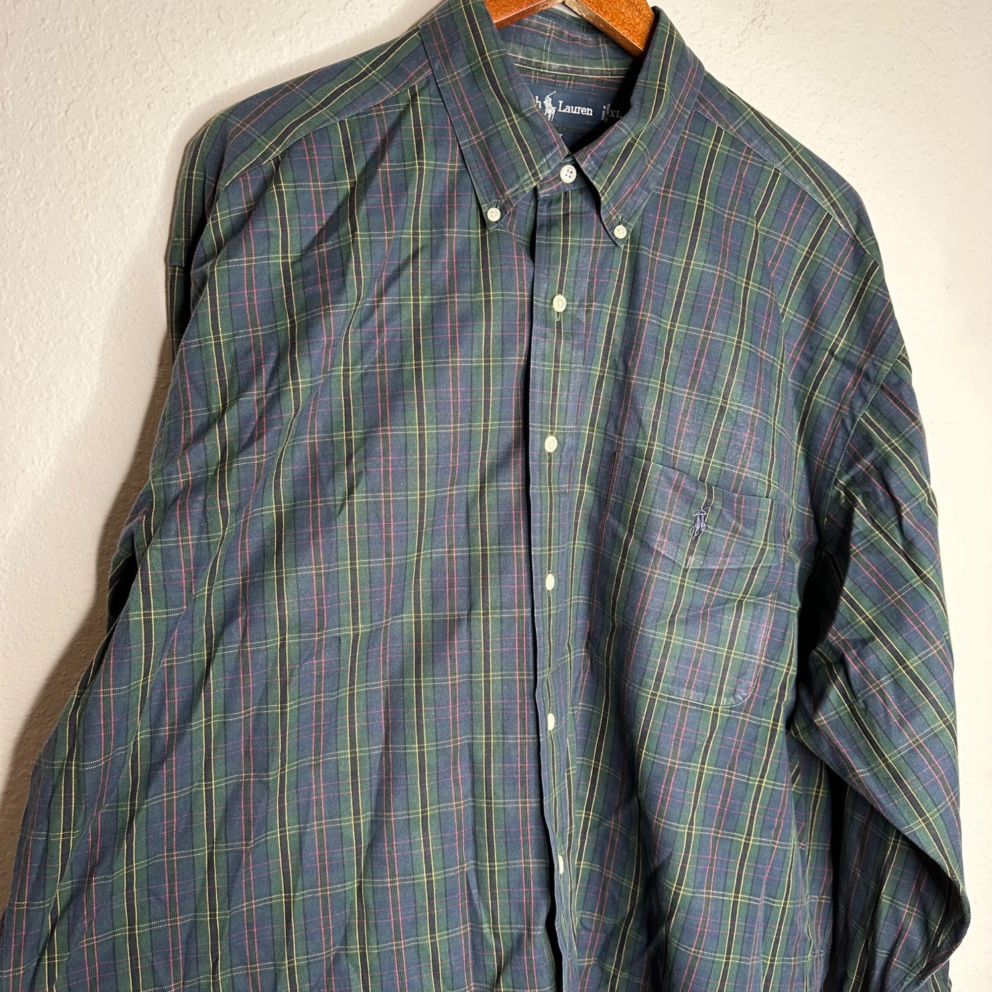 Ralph Lauren Ralph Lauren Plaid Big Shirt long sleeve button down Sz XL Size US XL / EU 56 / 4 - 5 Thumbnail
