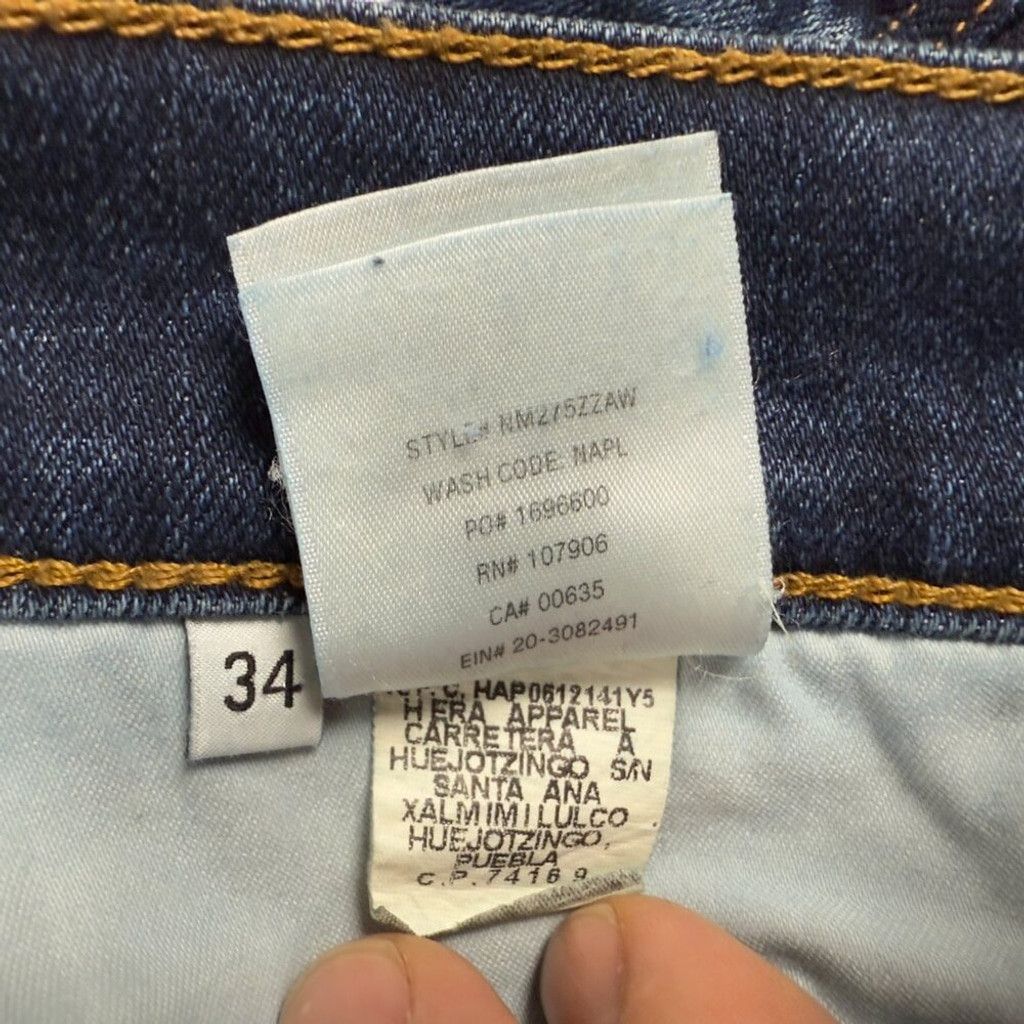 Hudson HUDSON Blake Denim Slim Straight Whiskered Faded Medium Size US 34 / EU 50 - 7 Thumbnail
