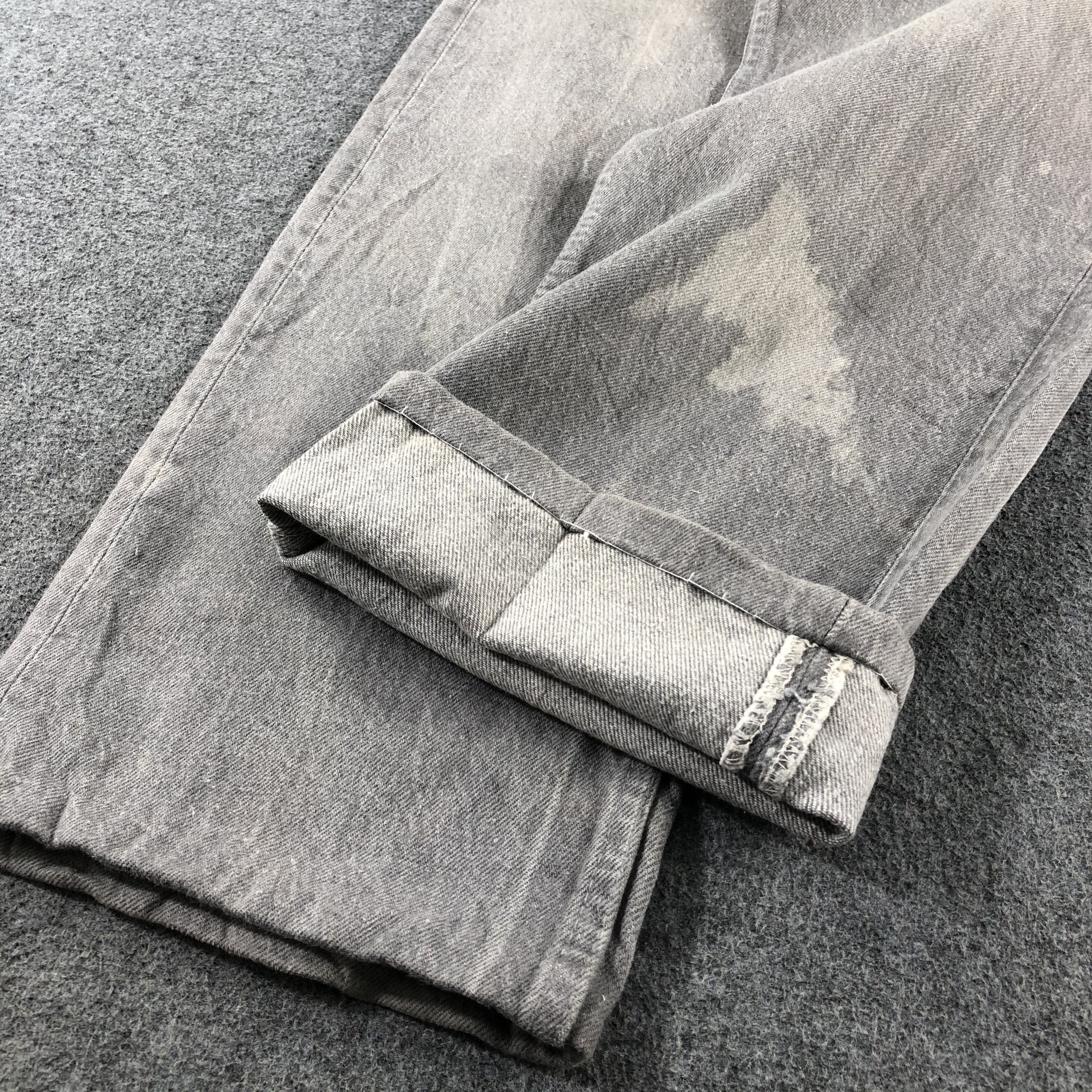 Levi's 90s Vintage Ash Gray Levis 501 Jeans-J2614 Size US 34 / EU 50 - 6 Thumbnail