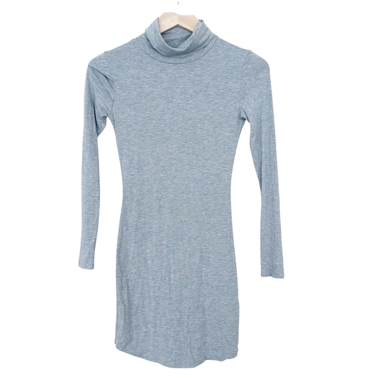 Other Missguided Gray Turtleneck Long Sleeve Dress Sz 2 Size XS / US 0-2 / IT 36-38 - 1 Thumbnail