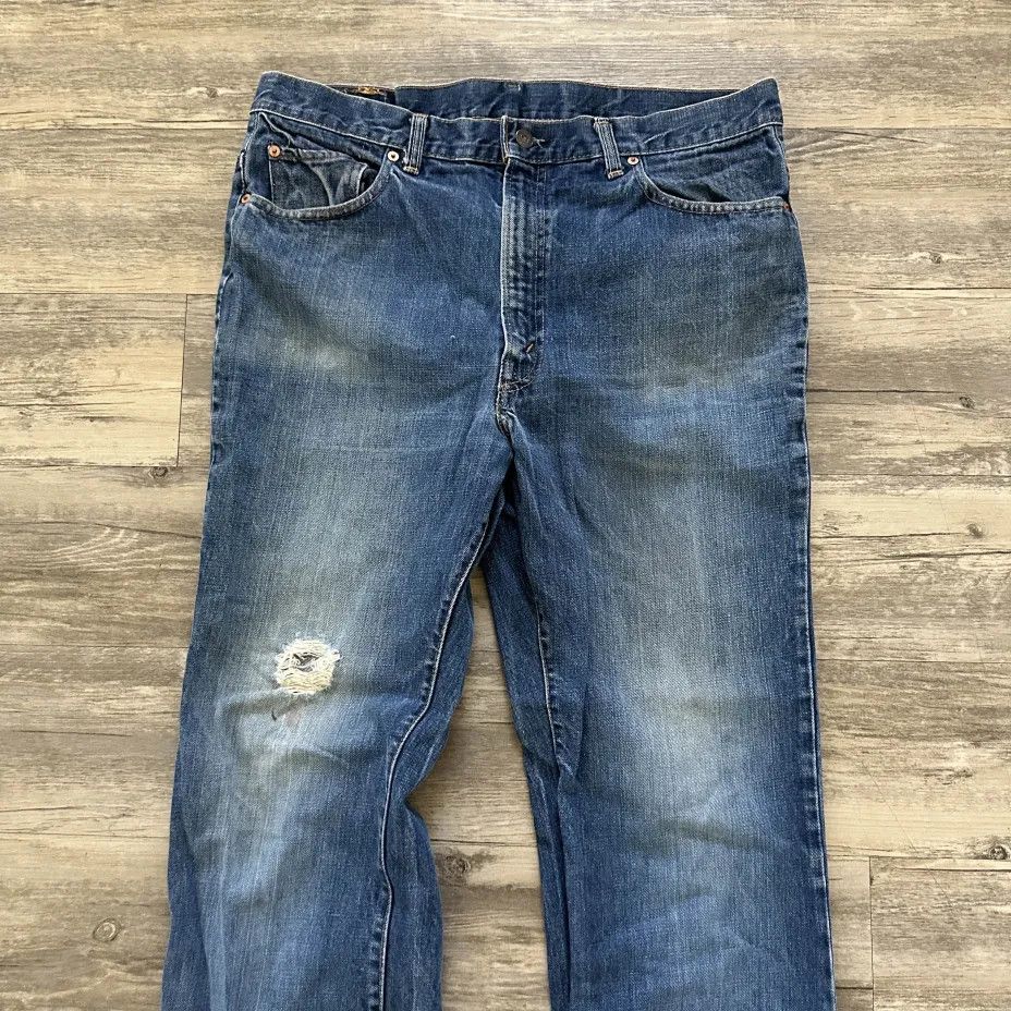 Levi's Vintage 70s Levi's 517 Single Stitch Red Tab Denim Jeans Size US 36 / EU 52 - 2 Thumbnail