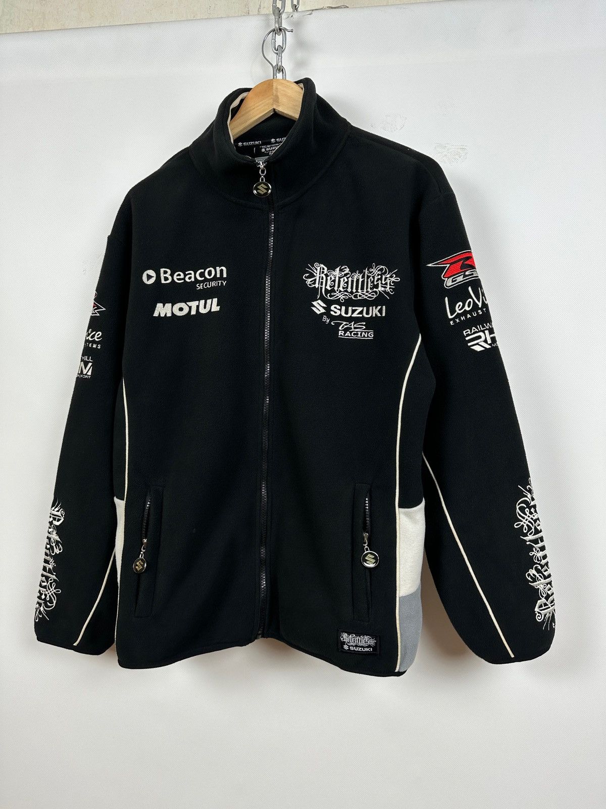 Vintage Vintage Suzuki Relentless By Taz Racing Zip Fleece Jacket Size US M / EU 48-50 / 2 - 5 Thumbnail