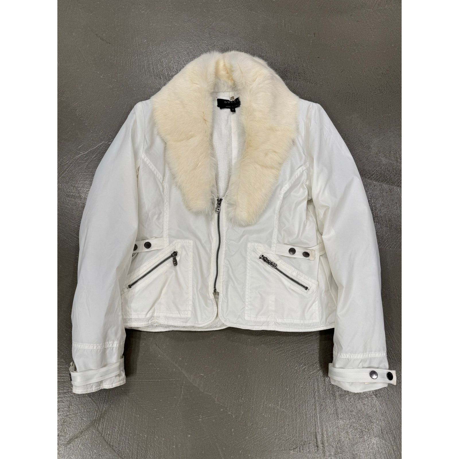 Gucci A/W2004 Gucci by Tom Ford real fur nylon jacket Size US XS / EU 42 / 0 - 1 Thumbnail