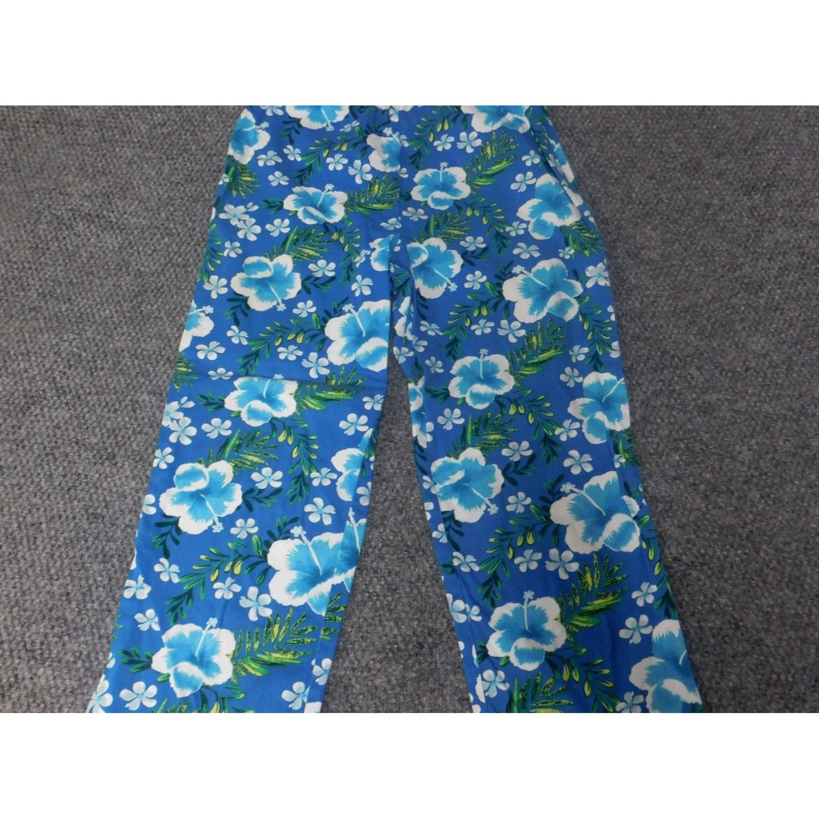 Vintage BW Sports Womens Pants 4 Blue Floral Straight Chino Knit Cotton Blend Zip Crochet 28in Inseam 21in Regular Womens Boys Girls Mens Size 27" / US 4 / IT 40 - 5 Thumbnail