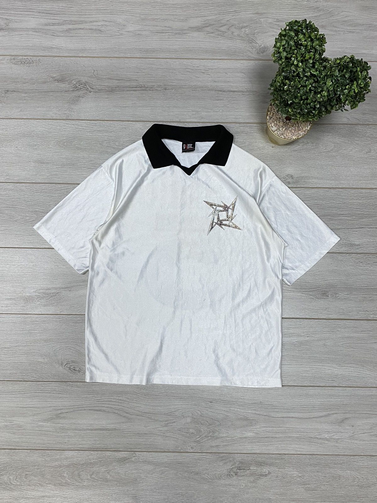 Metallica Metallica 1996 RARE vintage big logo polo spell out shirt Size US XL / EU 56 / 4 - 2 Thumbnail