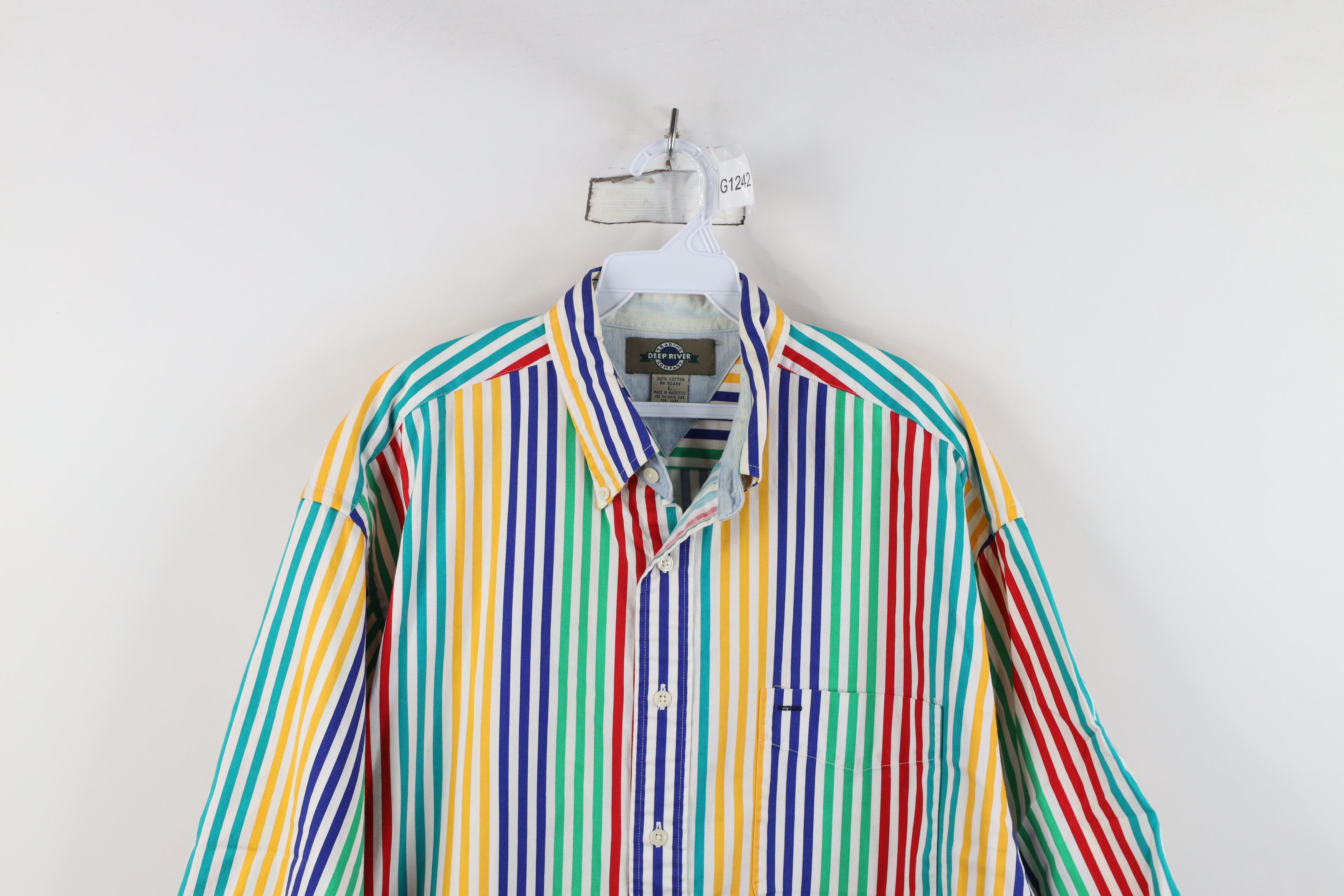 Vintage Vintage 90s Streetwear Baggy Fit Collared Button Shirt Size US L / EU 52-54 / 3 - 2 Thumbnail