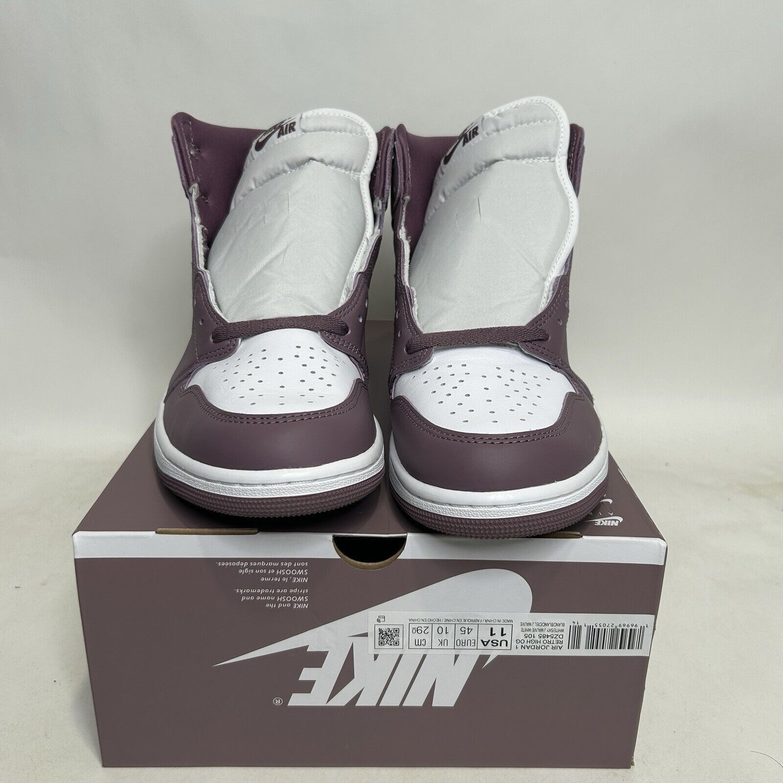 Nike Nike Air Jordan 1 Retro High OG “Mauve” 2024 Size US 11 / EU 44 - 2 Thumbnail