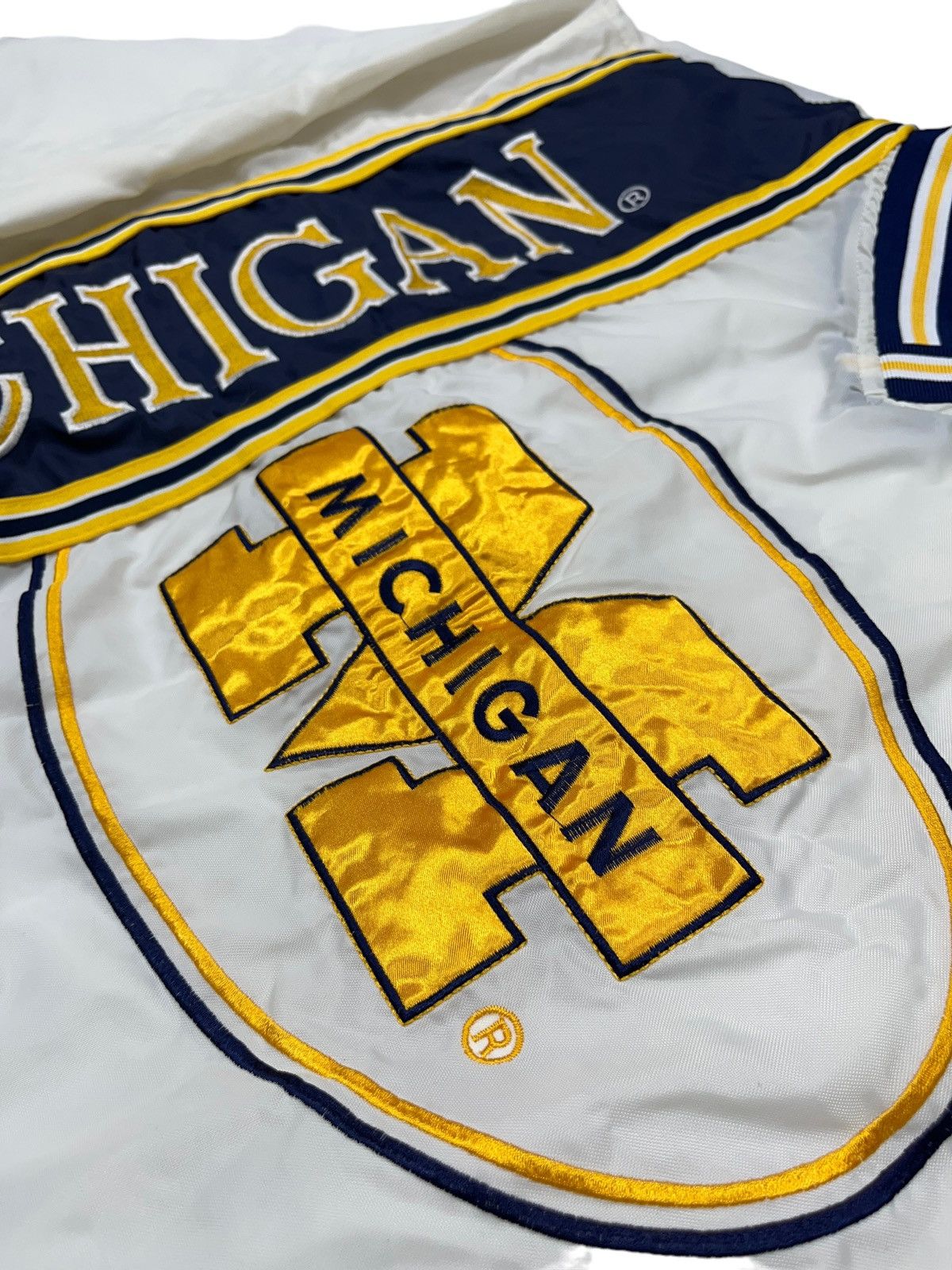 NFL Vintage Michigan Wolverines Made in Korea J Plus Jacket Size US L / EU 52-54 / 3 - 5 Thumbnail