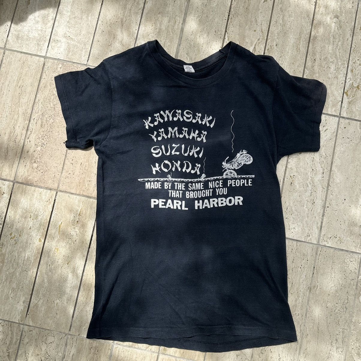 Harley Davidson × Vintage Vintage T-shirt Harley Davidson “Pearl Harbor” Size US M / EU 48-50 / 2 - 1 Thumbnail