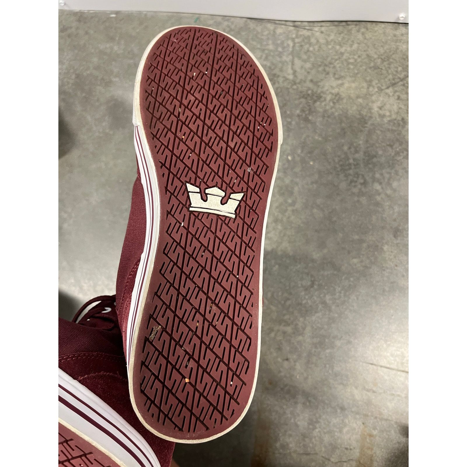 Supra Supra Men's Vaider Skate wine red shoe High Top 2023 size 11 Size US 11 / EU 44 - 7 Thumbnail