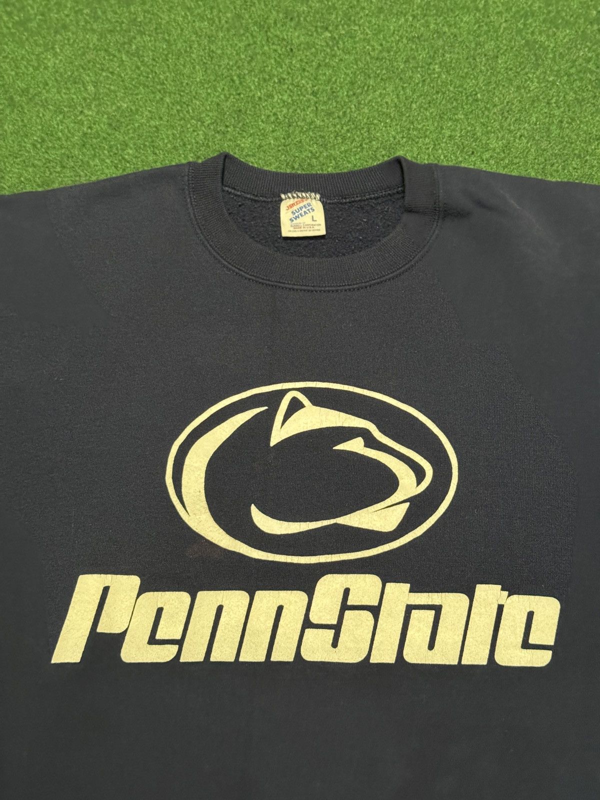 Jerzees Pennstate Vintage 90s College Crewneck Lrg 23x27 Sweatshirt Size US L / EU 52-54 / 3 - 2 Thumbnail