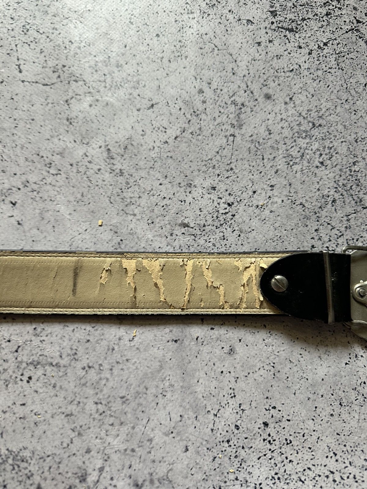 Leather Vintage Dollars Logo Belt Leather Y2K USA Size ONE SIZE - 5 Thumbnail