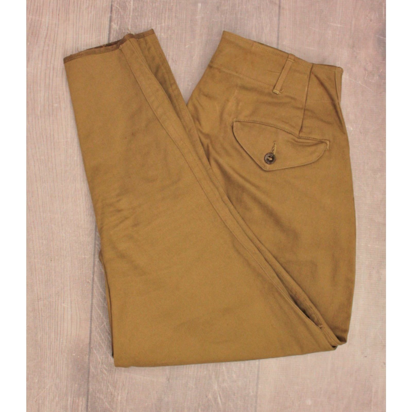 Vintage VTG 1940s Boy Scout Breeches / Uniform Pants Sz 28x25 Khaki Cotton Mens Size US 28 / EU 44 - 2 Thumbnail