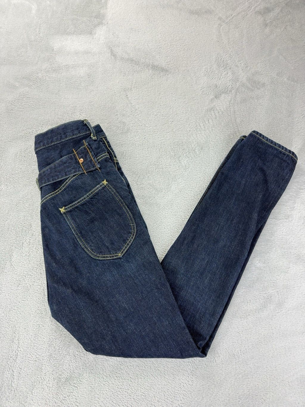 Kapital Kapital Men's Sz 0/XS Zipper Fly Skinny Sarouel Indigo Blue Size US 28 / EU 44 - 6 Thumbnail
