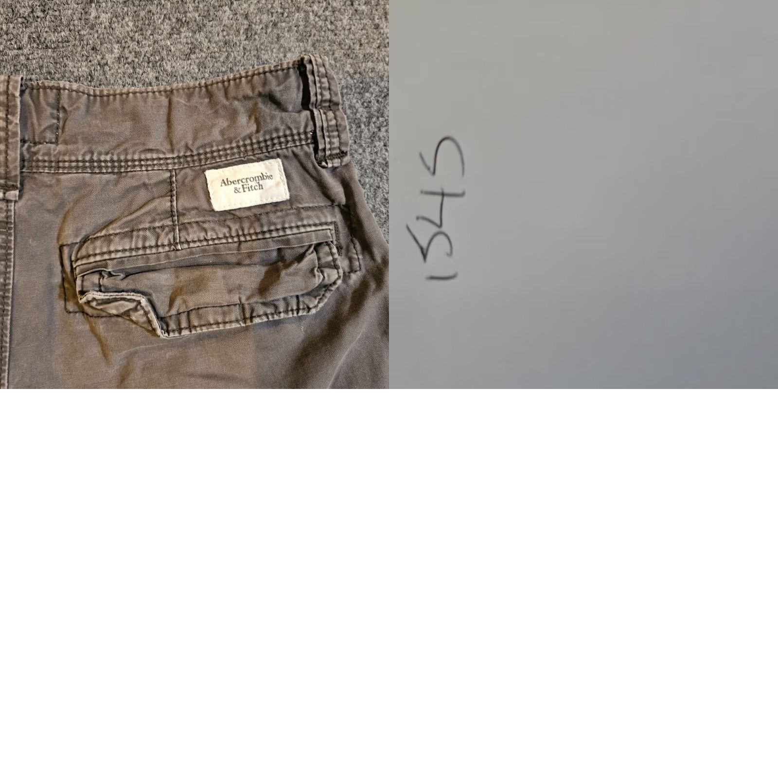 Abercrombie & Fitch Abercrombie & Fitch Short Mens 28 Gray Cargo Flat Front 10 Inch Casual Preppy Size US 28 / EU 44 - 9 Thumbnail