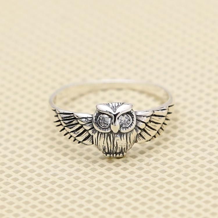 VIBE Men's Vintage Owl Ring Size ONE SIZE - 2 Thumbnail