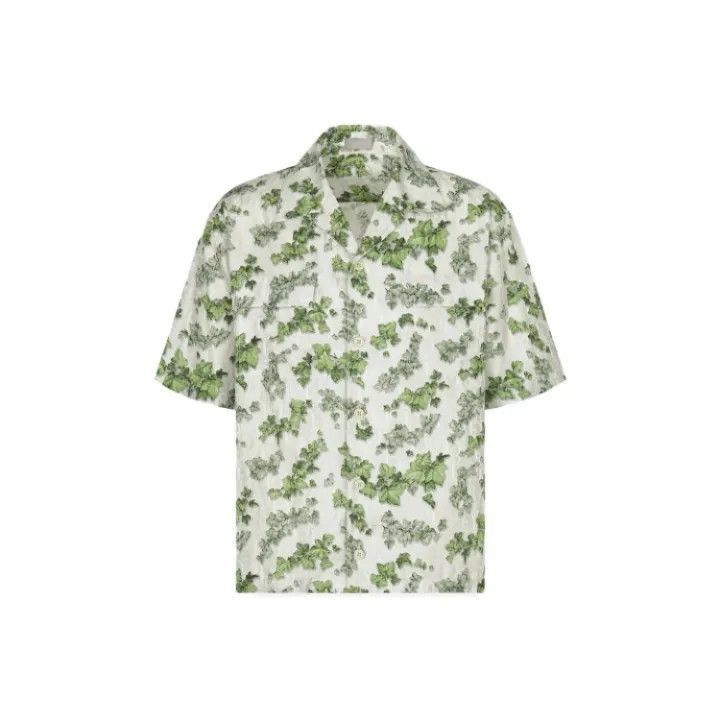Dior Dior Dior Floral Print Short Sleeve Shirt 0079-2507 Size US M / EU 48-50 / 2 - 1 Thumbnail