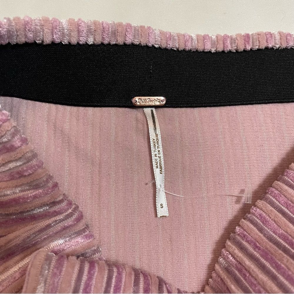 Free People New Free People Camden Velvet Ribbed Pink Mini Skirt Size S Size 28" / US 6 / IT 42 - 6 Thumbnail