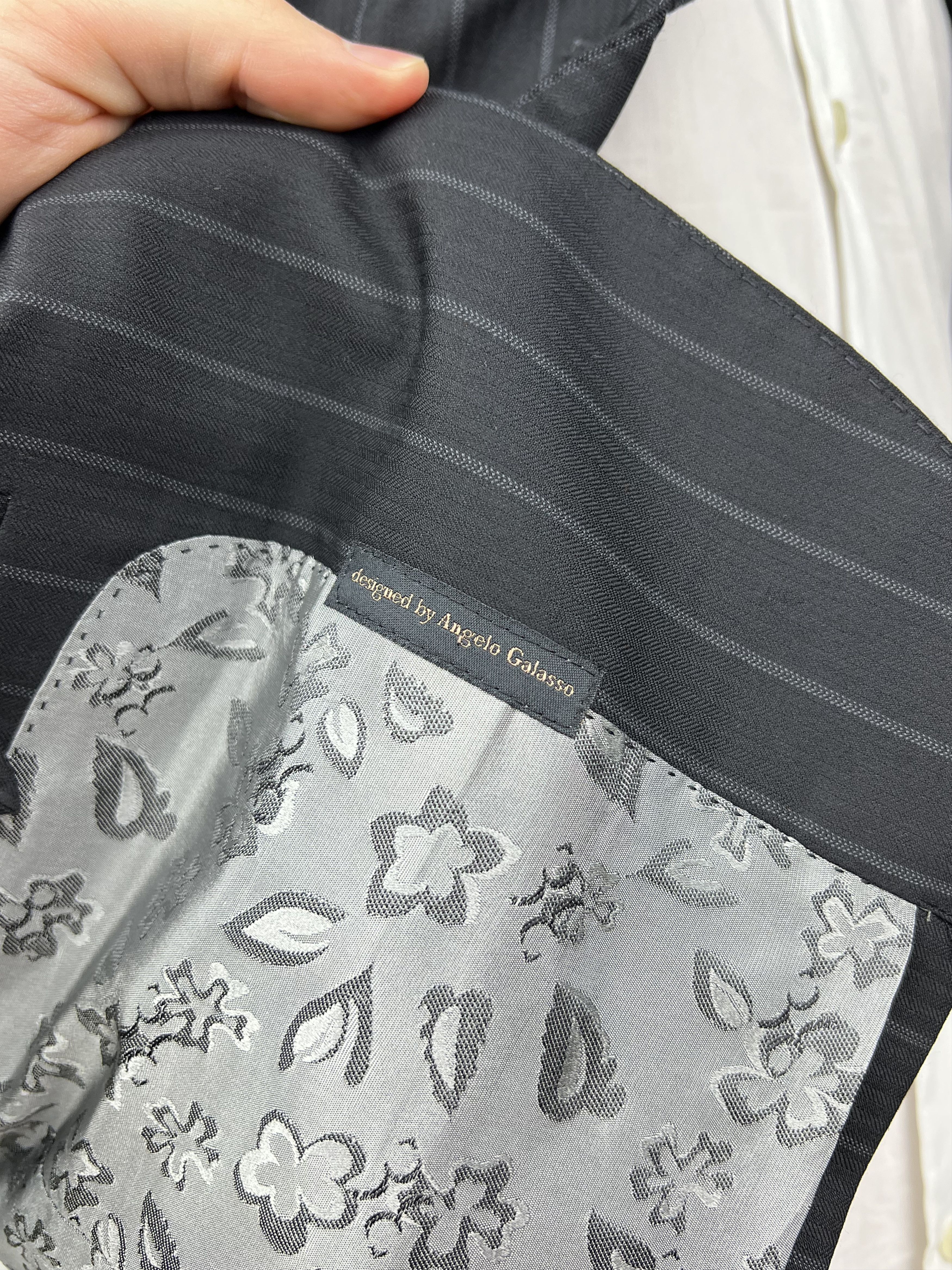 Billionaire Couture by Galasso Charcoal Striped 2-Piece Wool Suit Size 36R - 13 Thumbnail