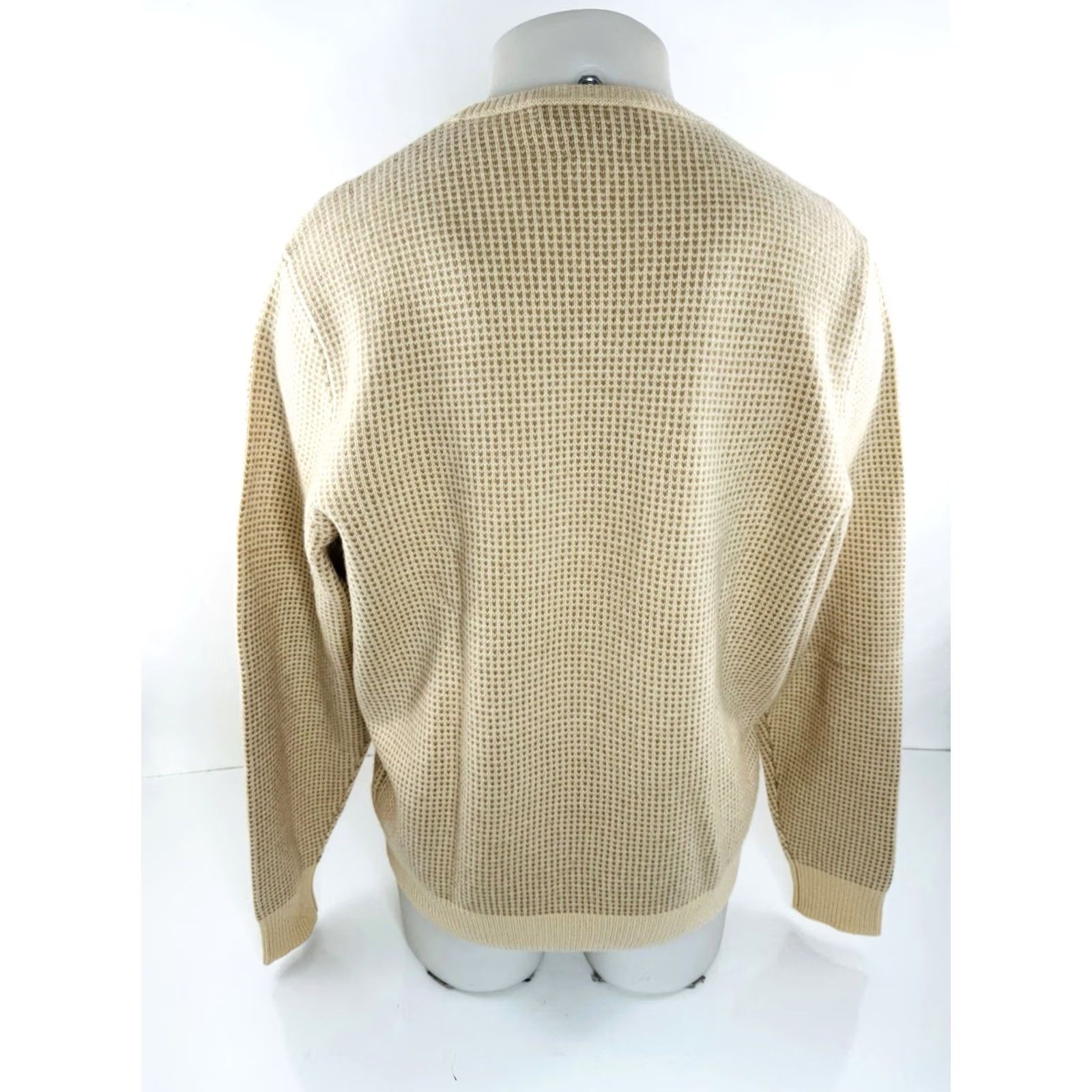 Ralph Lauren RALPH LAUREN POLO GOLF - CASHMERE WOOL BLEND Knit Sweater L Mens Beige Cream Pullover Size US L / EU 52-54 / 3 - 4 Thumbnail