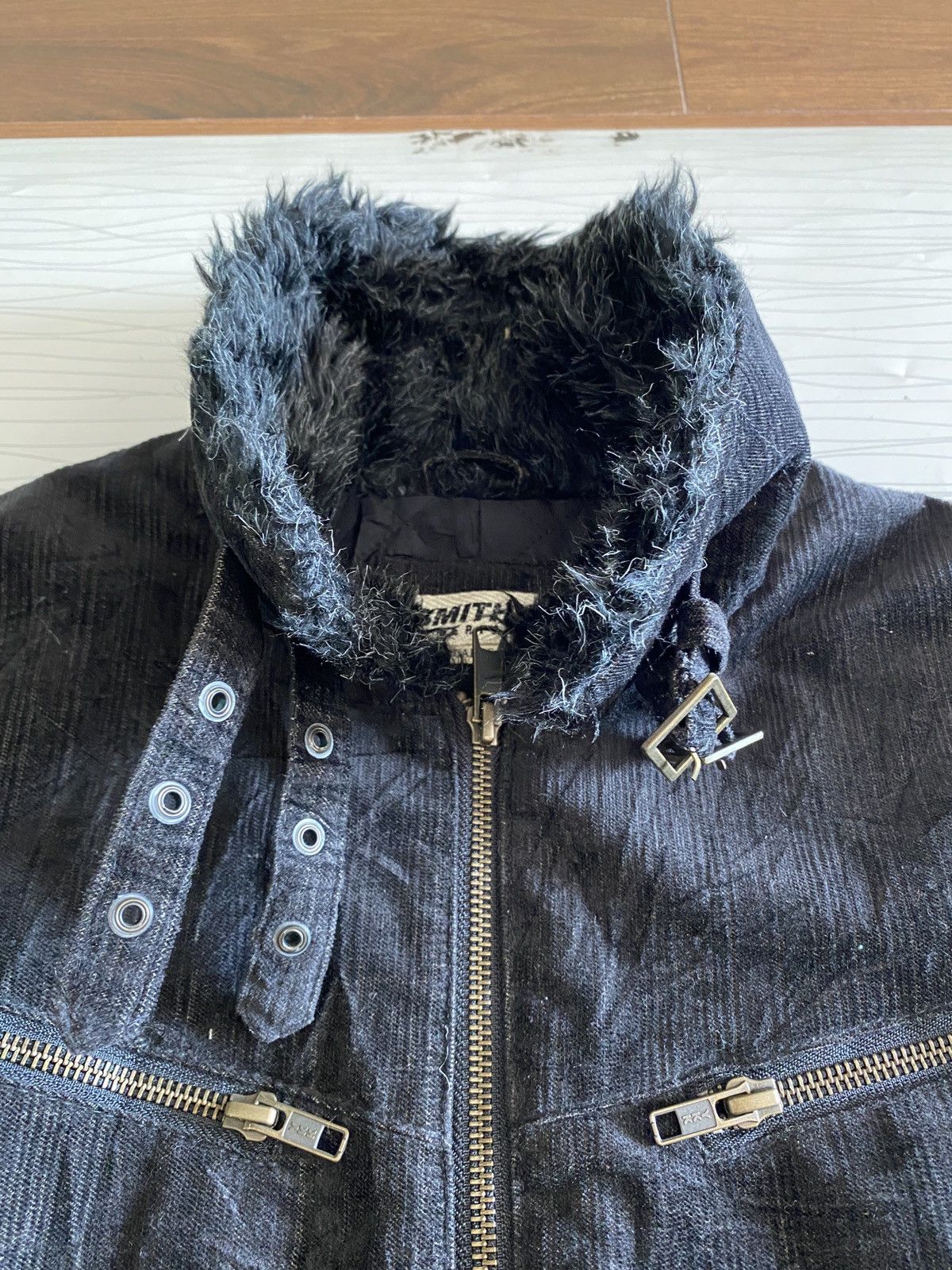 14th Addiction JAPANESE SMITH’S FUR JACKET MULTI ZIPPER GHOTIC PUNK Size US L / EU 52-54 / 3 - 24 Thumbnail