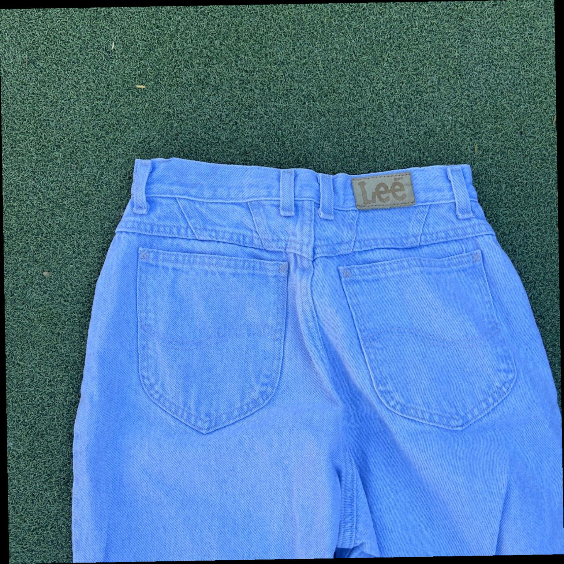 Lee Vintage 80s Women’s Lee Riders High Rise Straight Leg Jeans Mid Wash USA Made 10 Size 32" / US 10 / IT 46 - 2 Thumbnail