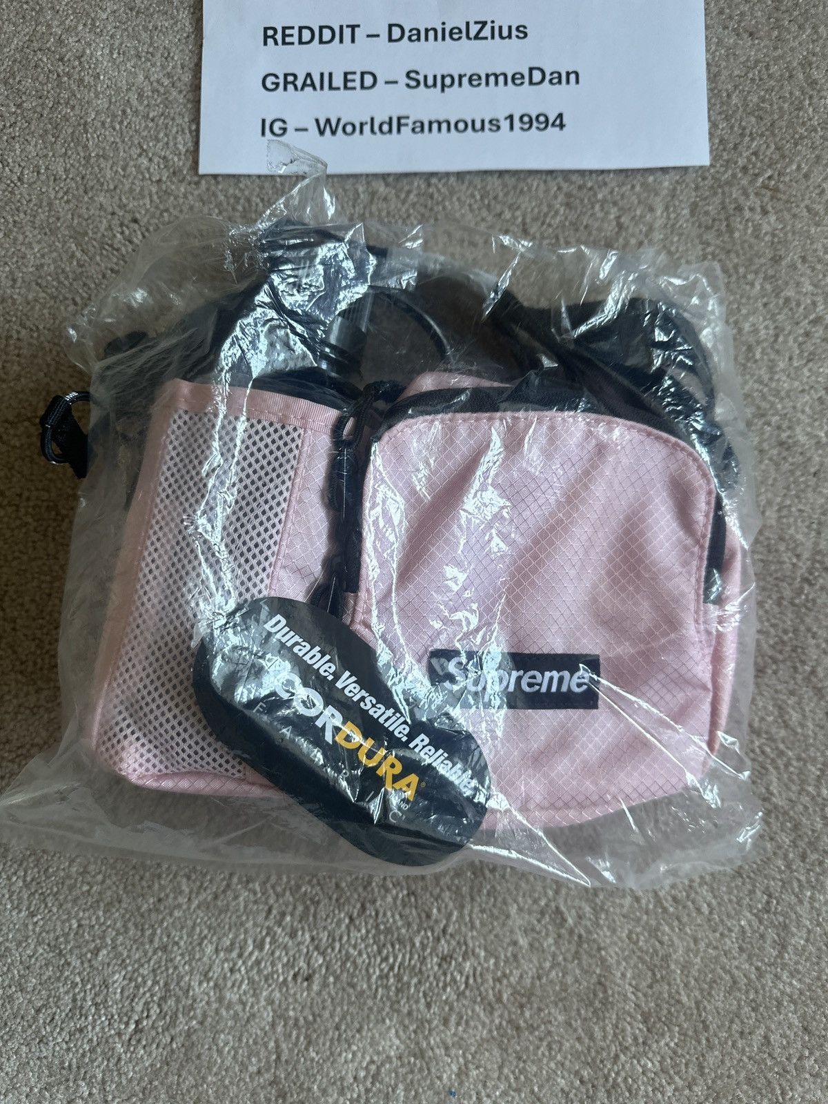 Supreme Supreme Side Bag 'Pink' Size ONE SIZE - 4 Thumbnail