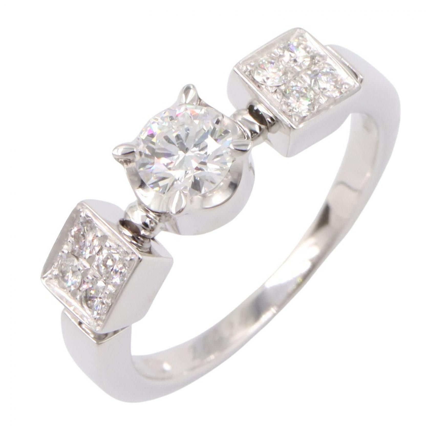 Bvlgari Bvlgari Bvlgari Lucia Au750 Diamond Ring Size 9.5 Precious Metal Ring DUTY FREE for USA Size ONE SIZE - 1 Thumbnail