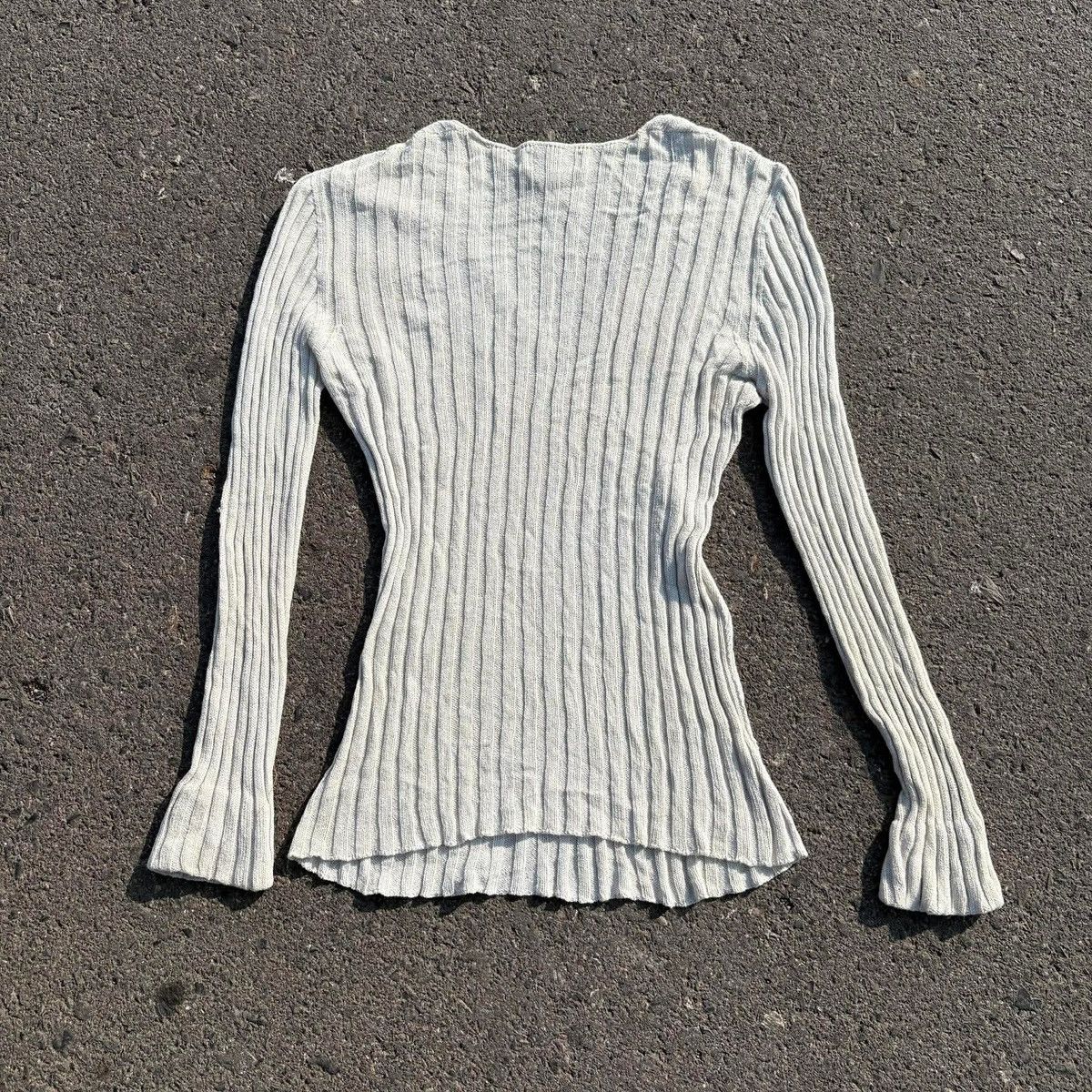 Banana Republic ❌SOLD❌Banana Republic Ribbed V-Neck Knit Top Size L / US 10 / IT 46 - 6 Thumbnail