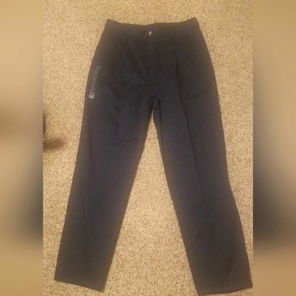 Haggar NWT Haggar Navy Blue Trousers 34X32 Size 42R - 2 Thumbnail