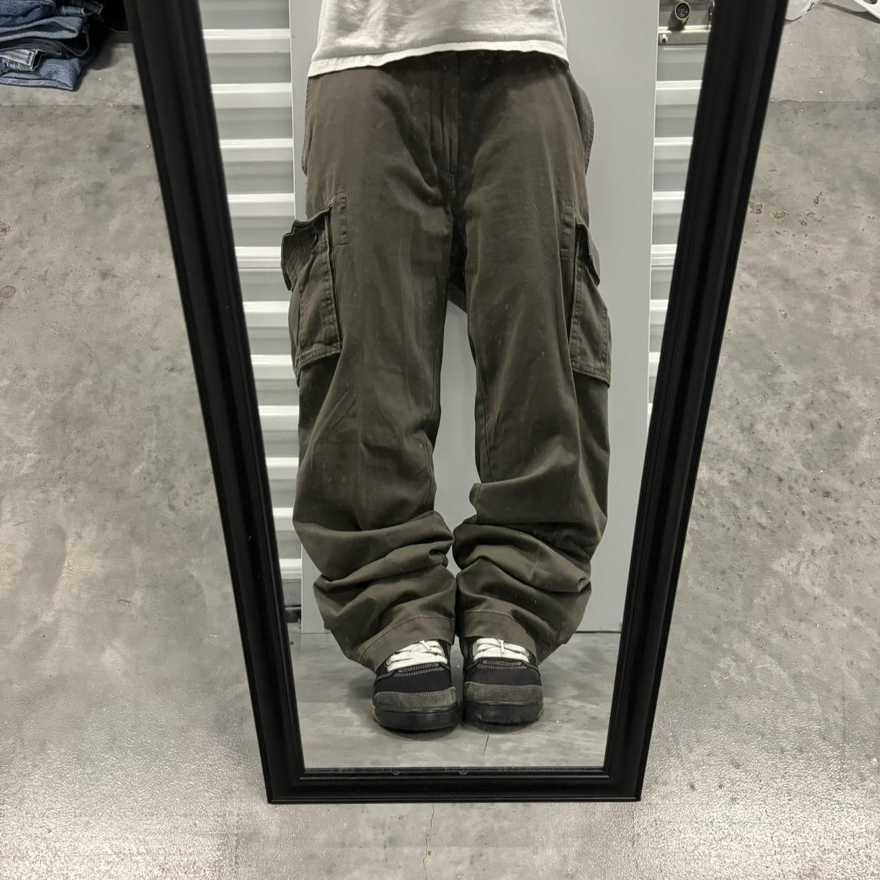 Japanese Brand × Vintage Crazy Vintage Y2K/2000s Baggy Brown Skater Cargo Pants! Size US 38 / EU 54 - 1 Thumbnail
