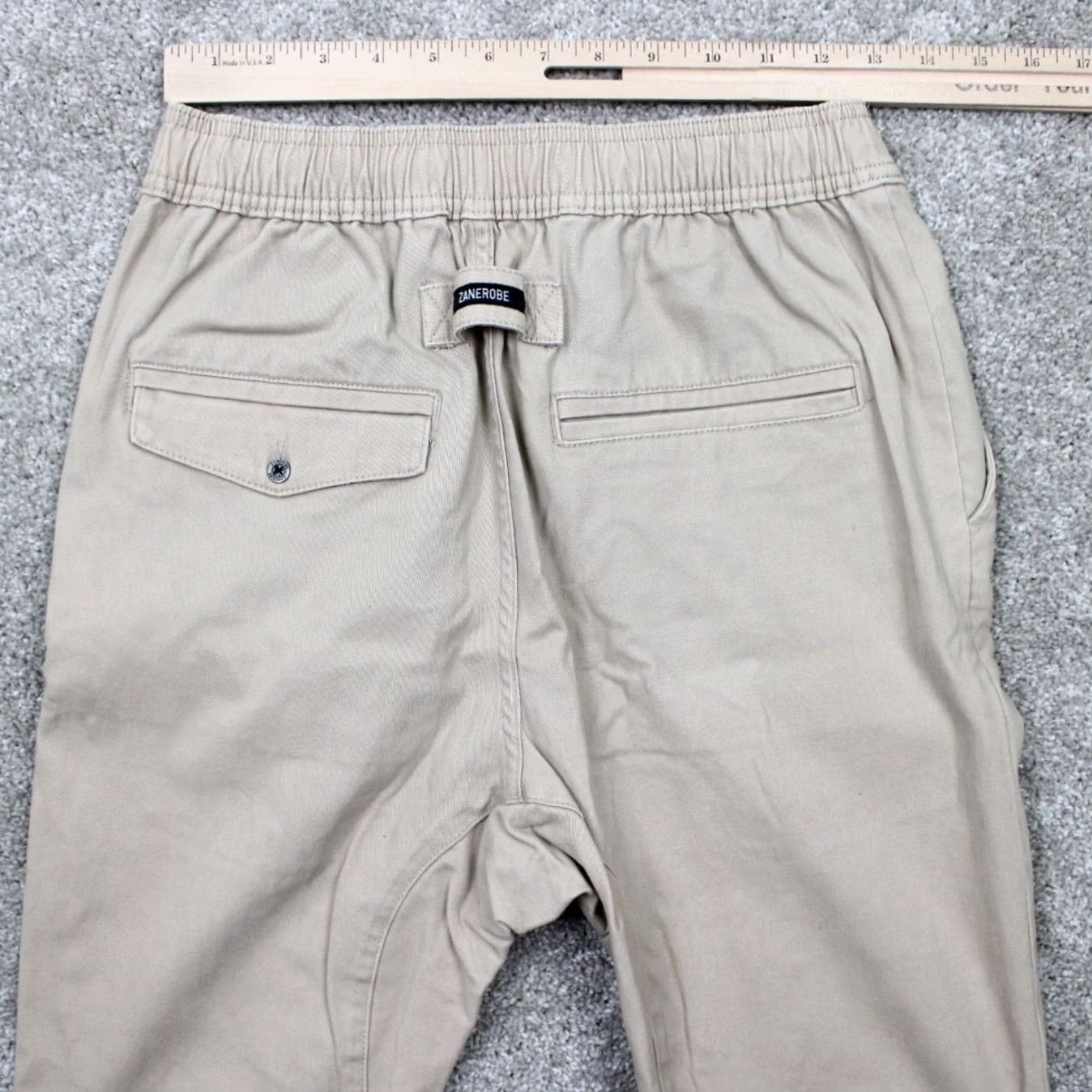 Zanerobe Zanerobe Sureshot Jogger Pants Mens 30 Beige Cotton Stretch w/ 30" inseam Size US 30 / EU 46 - 7 Thumbnail