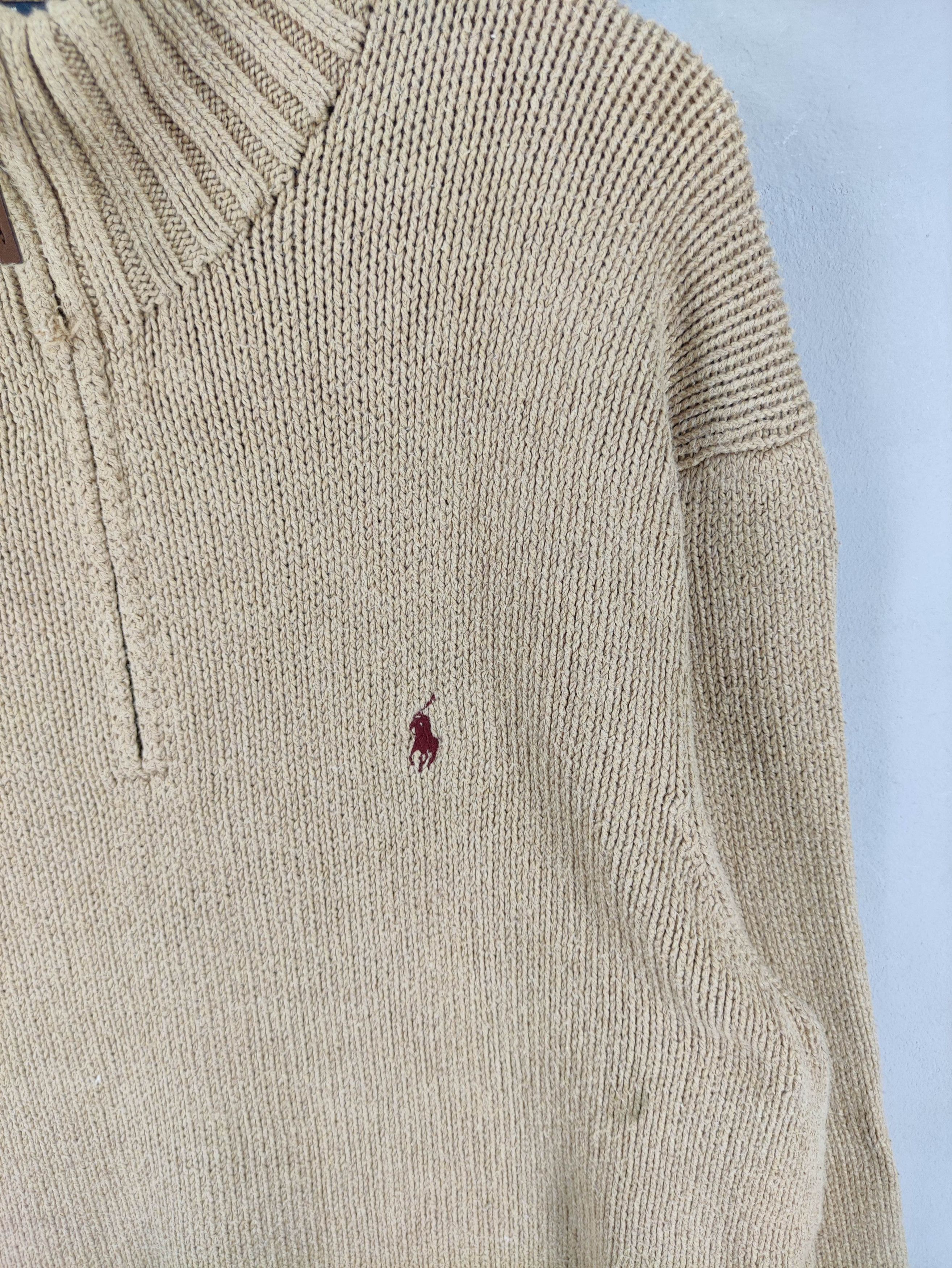 Polo Ralph Lauren Vintage Polo Ralph Lauren knit Sweater Half Zipper Size US XXL / EU 58 / 5 - 2 Thumbnail