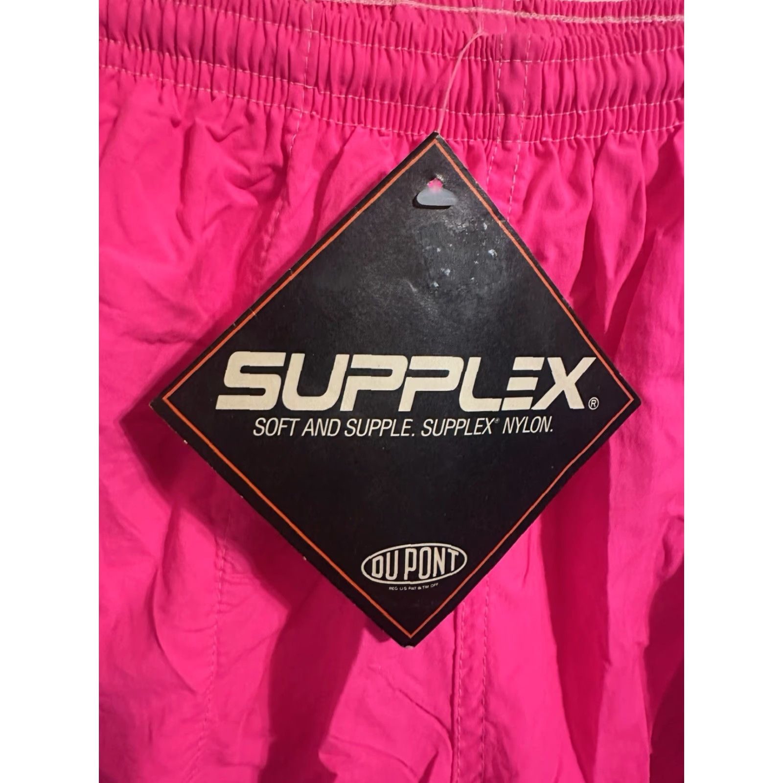 Vintage VINTAGE Cobblestones Athletic Shorts Mens L Pink 90s USA Made NWT Deadstock Nylon Athletic Drawstring Waist Pocketed Size US 33 - 2 Thumbnail