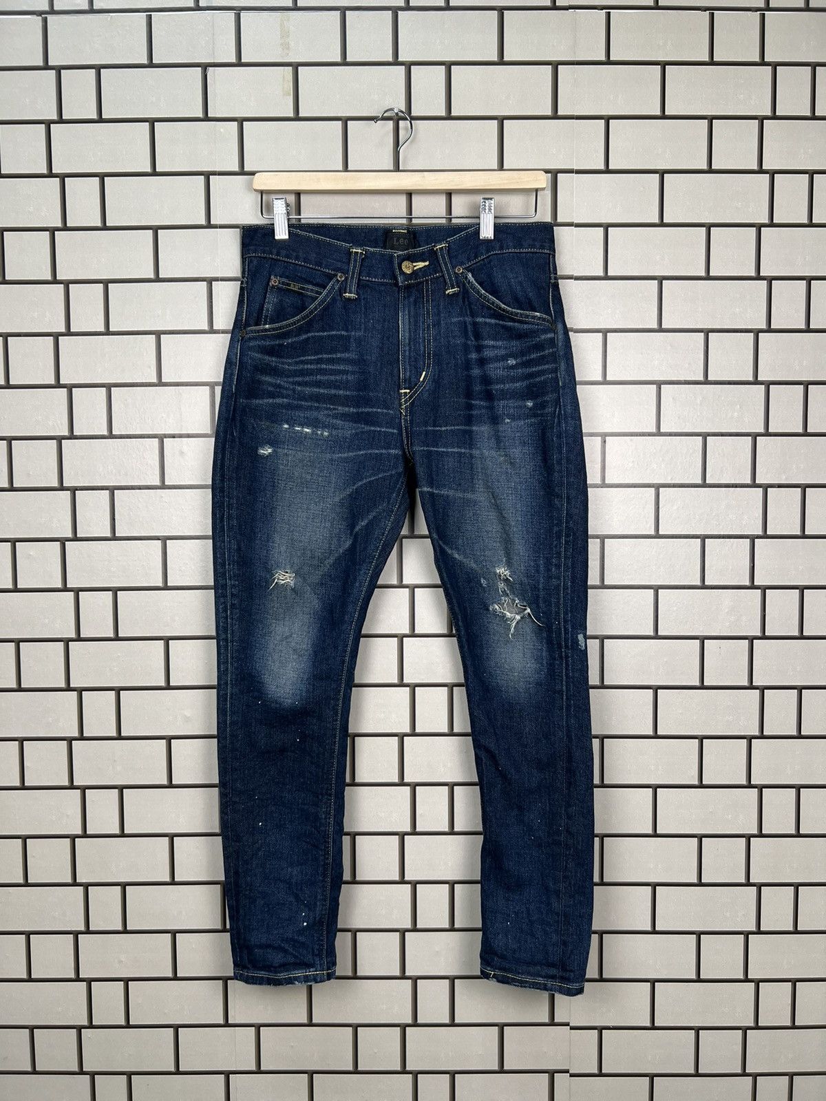 Lee Vintage Lee Union Made Distressed Skinny Jeans Size US 31 - 1 Thumbnail