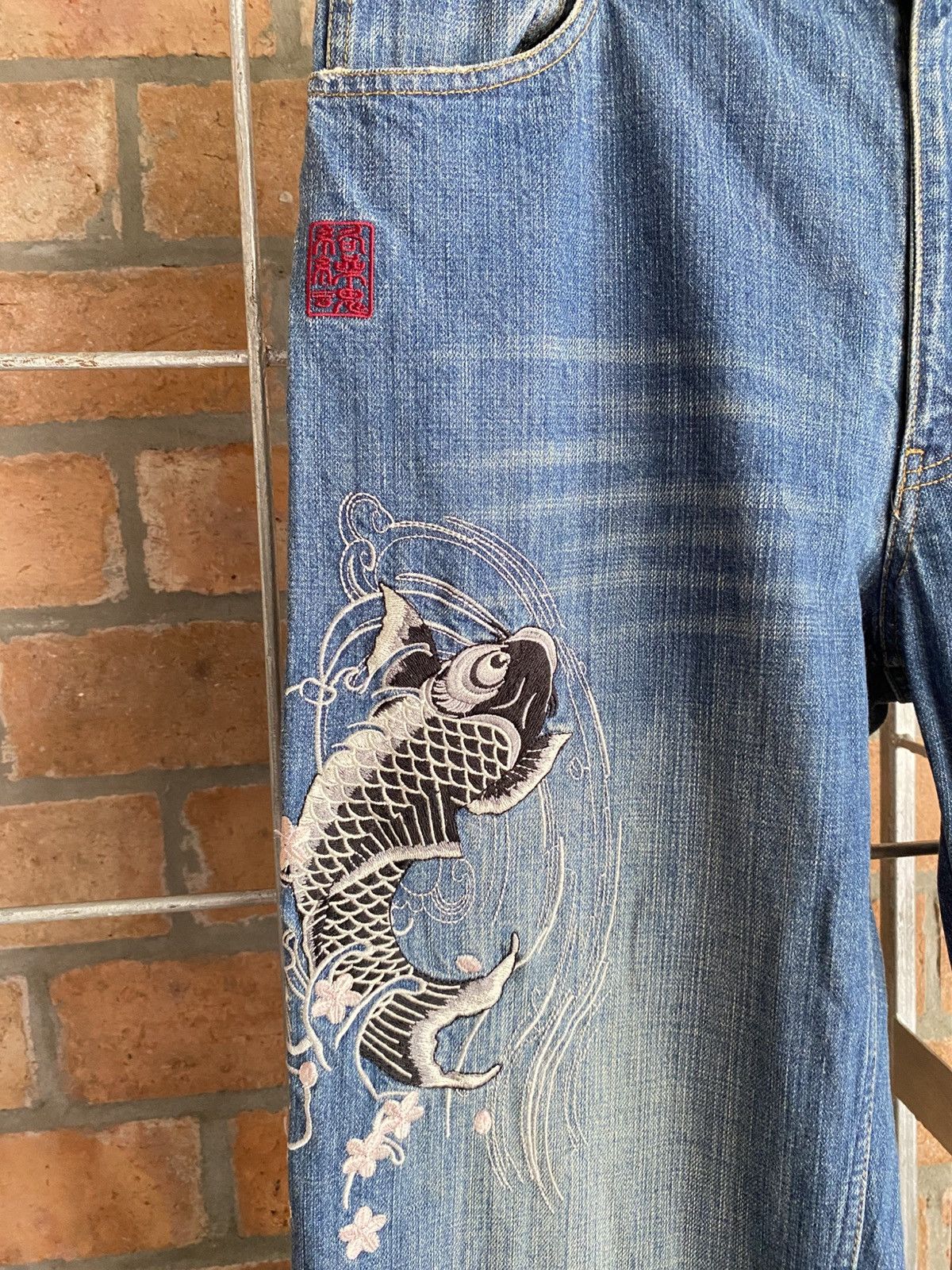 Japanese Brand Karakuri Tamashii Jeans Size US 35 - 8 Thumbnail