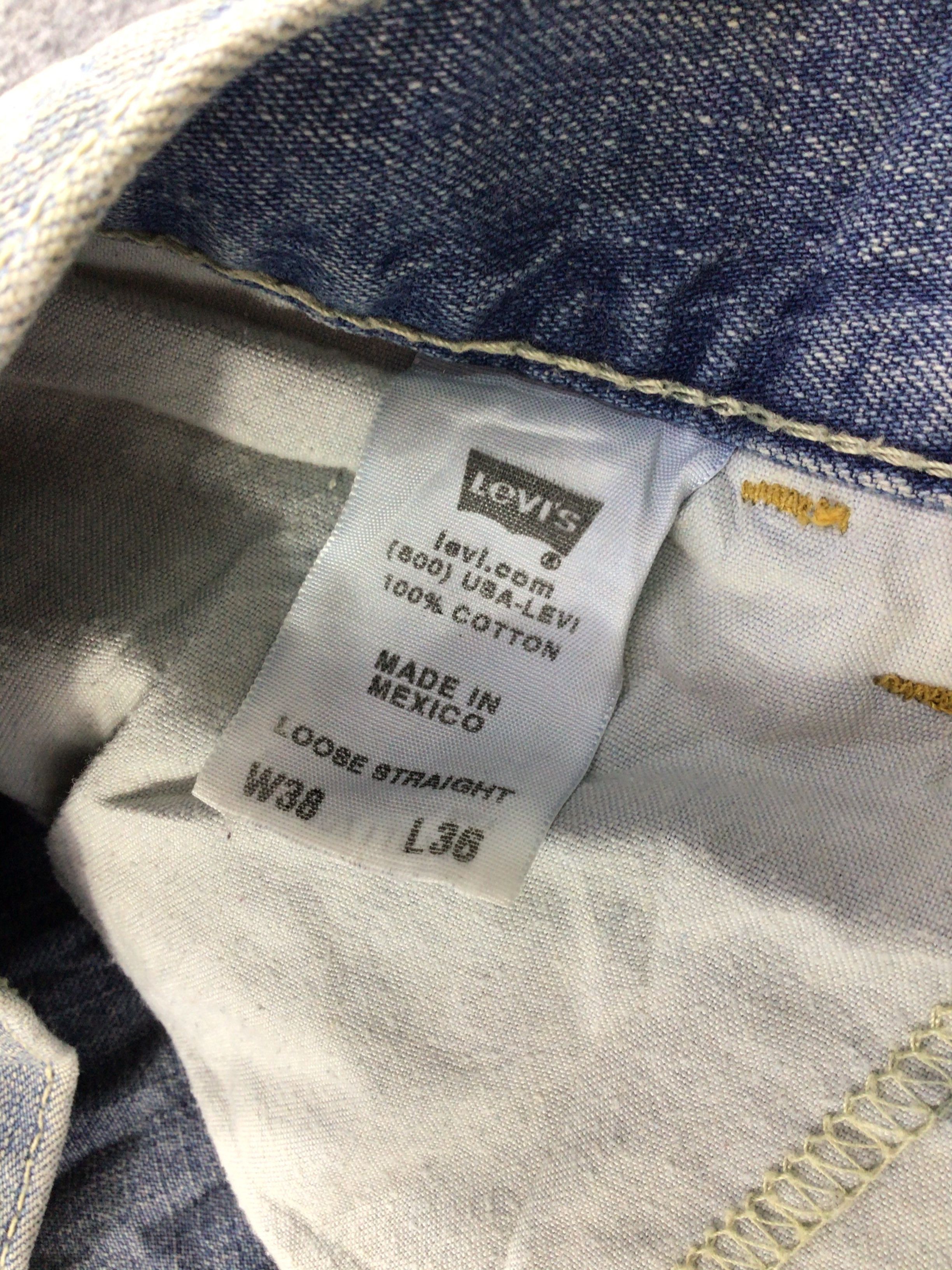 Levi's Vintage Levis 701 Carpenter Jeans Faded Blue -J575 Size US 41 - 9 Thumbnail