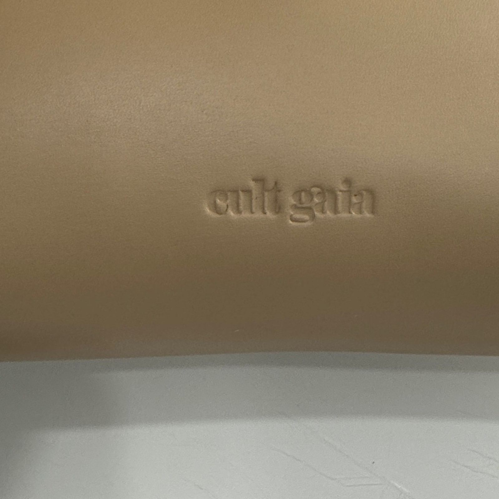 Cult Gaia Cult Gaia Tan Una clutch w/ Gold beaded handle - BRAND NEW Size ONE SIZE - 3 Thumbnail