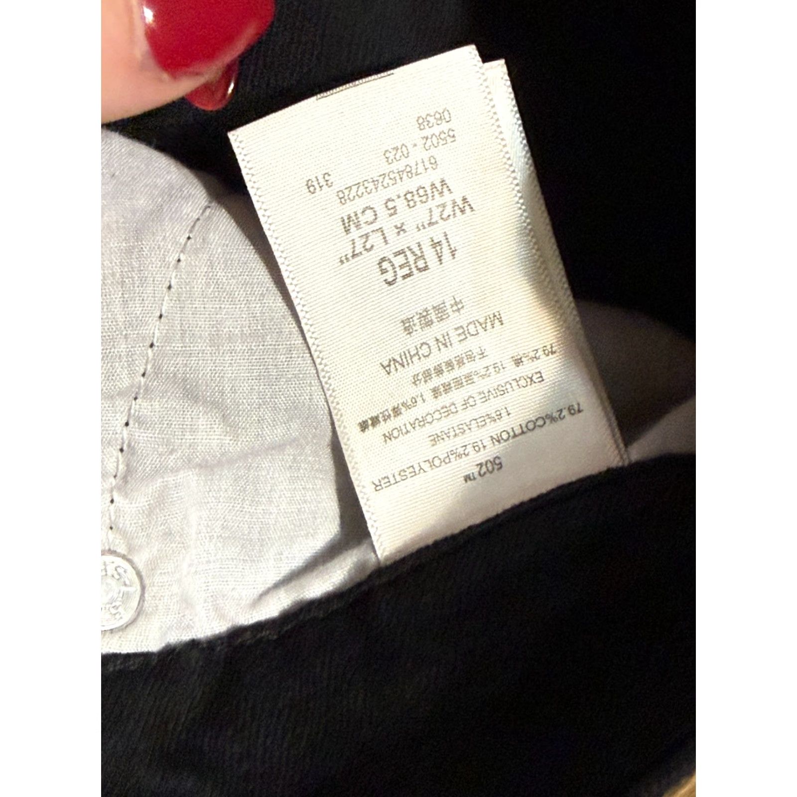 Levi's VINTAGE Levi's 502 Jeans Women's Size 14 Black Taper Low Rise Regular 5-Pocket Mens Womens Girls? Size 36" / US 14 / IT 50 - 5 Thumbnail