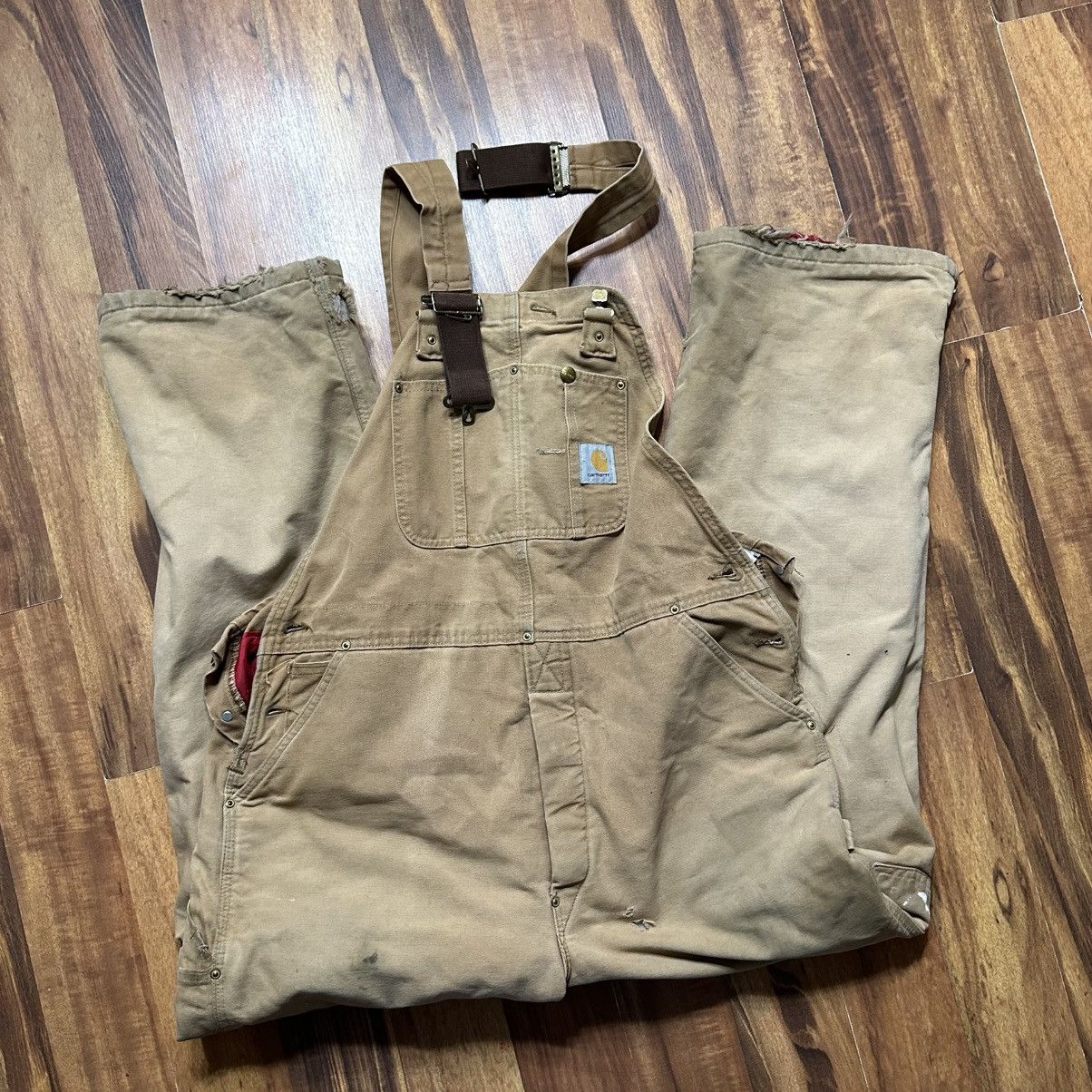 Carhartt × Vintage Insulated Double Knee Carhartt Overalls 42x32 Size US 42 / EU 58 - 1 Thumbnail