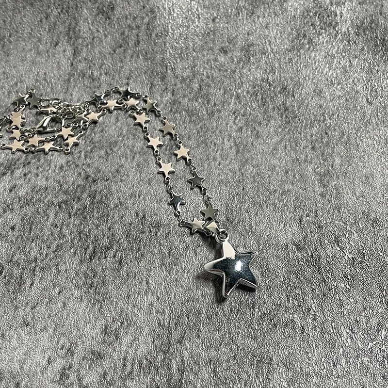 Jewelry Aesthetic Star Pendant Necklace Size ONE SIZE - 5 Thumbnail
