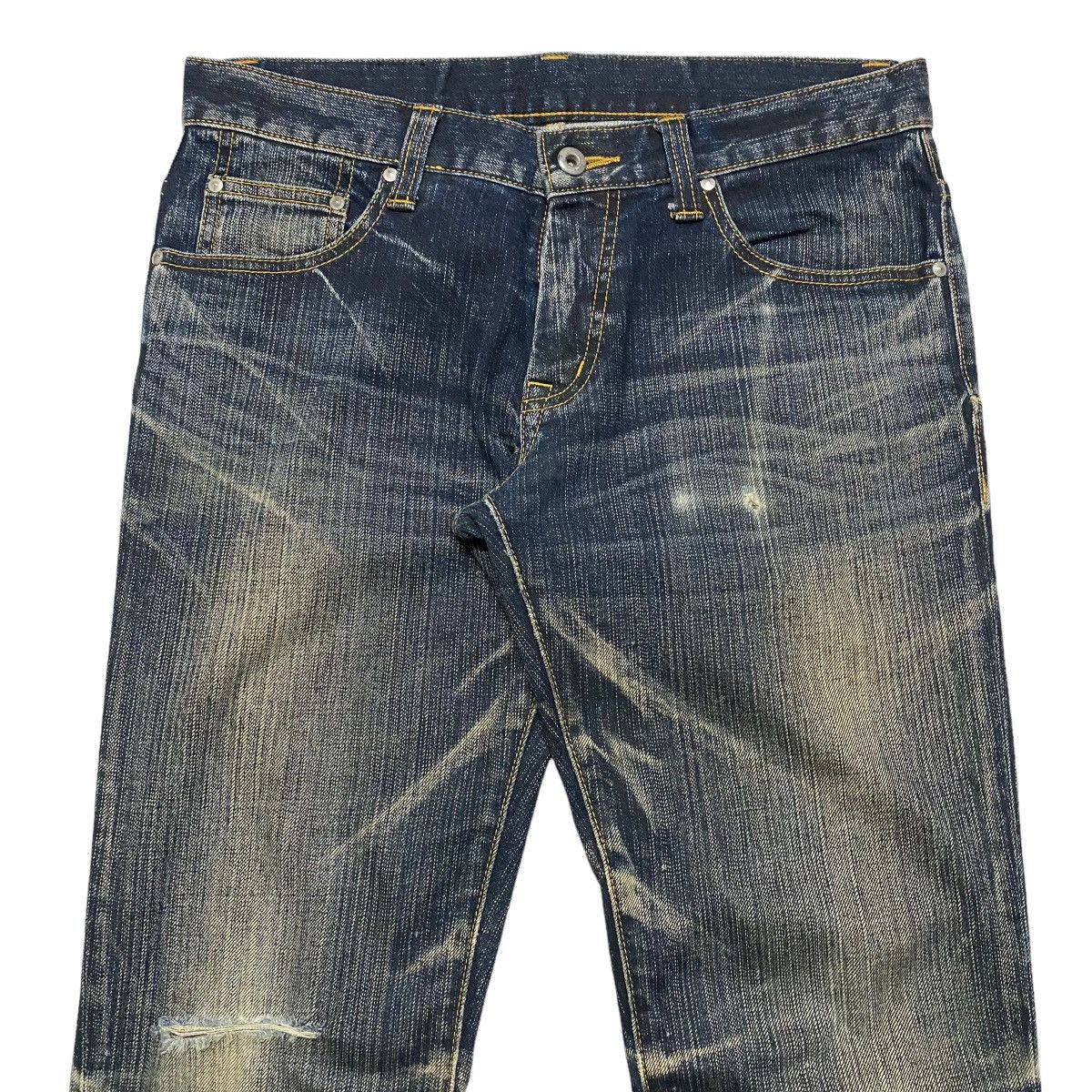 Japanese Brand Tornado Mart Spiral Cut Low Flare Jeans Distressed Grailed