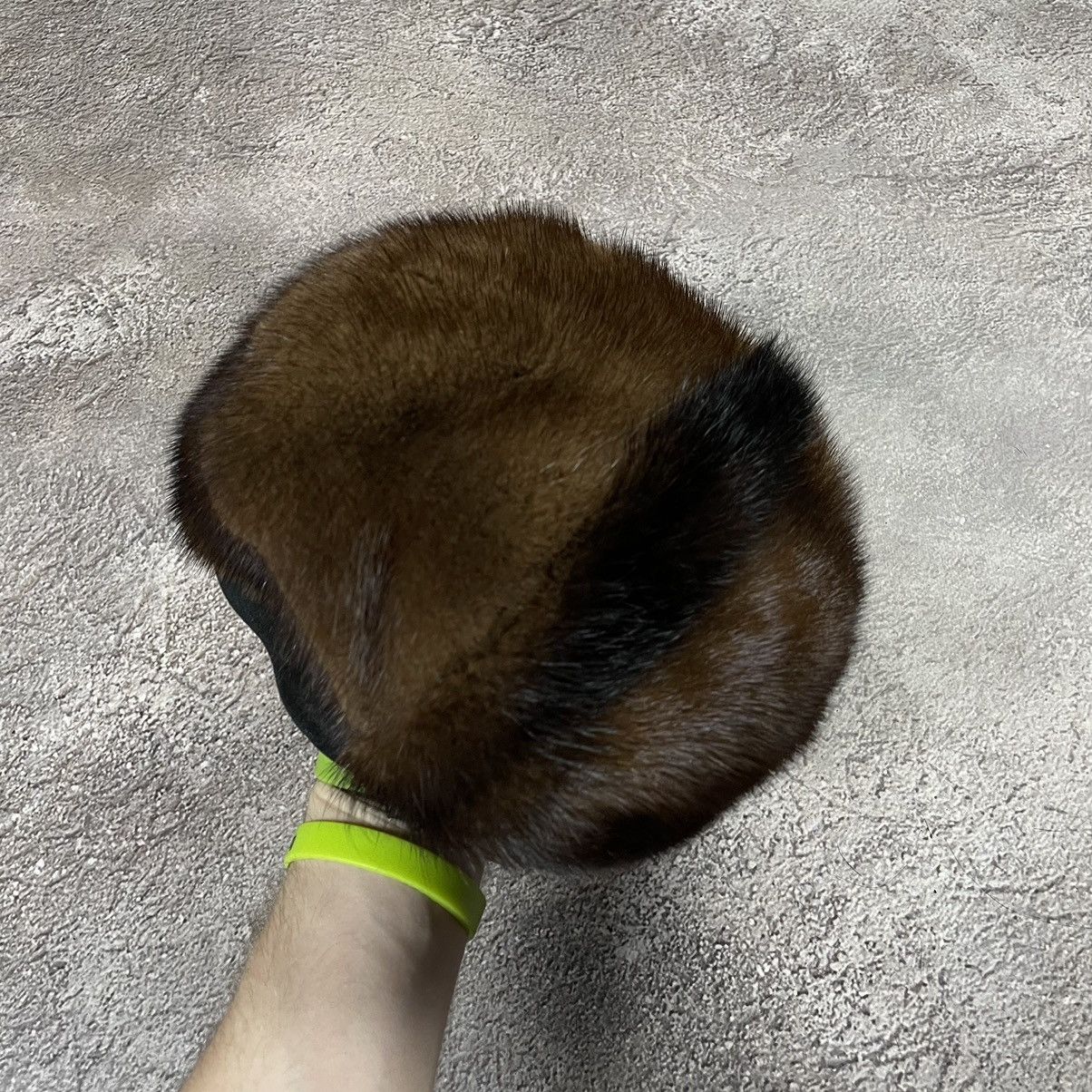 Vintage Vintage 90s Mohair Faux Fur Beanie Ushanka Hat Brown Punk OS Size ONE SIZE - 2 Thumbnail