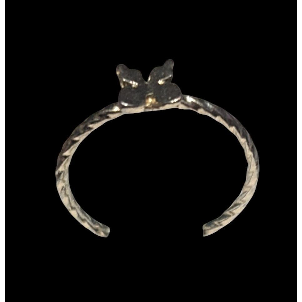 Other Minimalist Fairycore Butterfly Charm Gold Tone Ring Size 5 Size ONE SIZE - 8 Thumbnail