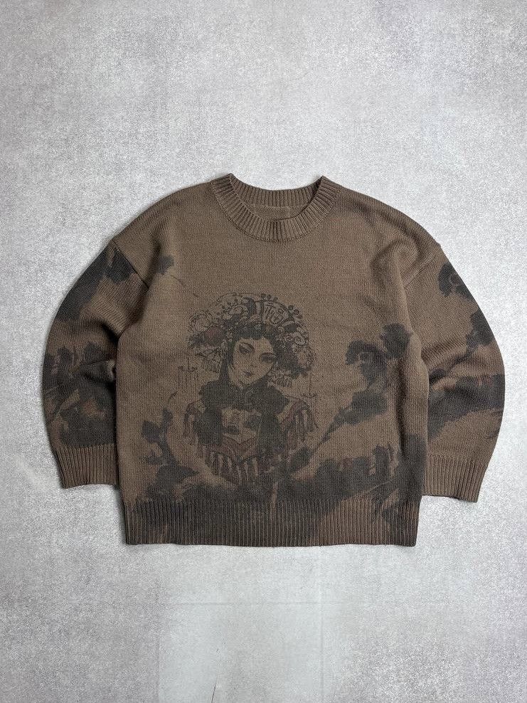 Japanese Brand × Vintage Vintage Avantgarde Y2K Japanese Art Knit Sweater Y2K L Size US L / EU 52-54 / 3 - 1 Thumbnail
