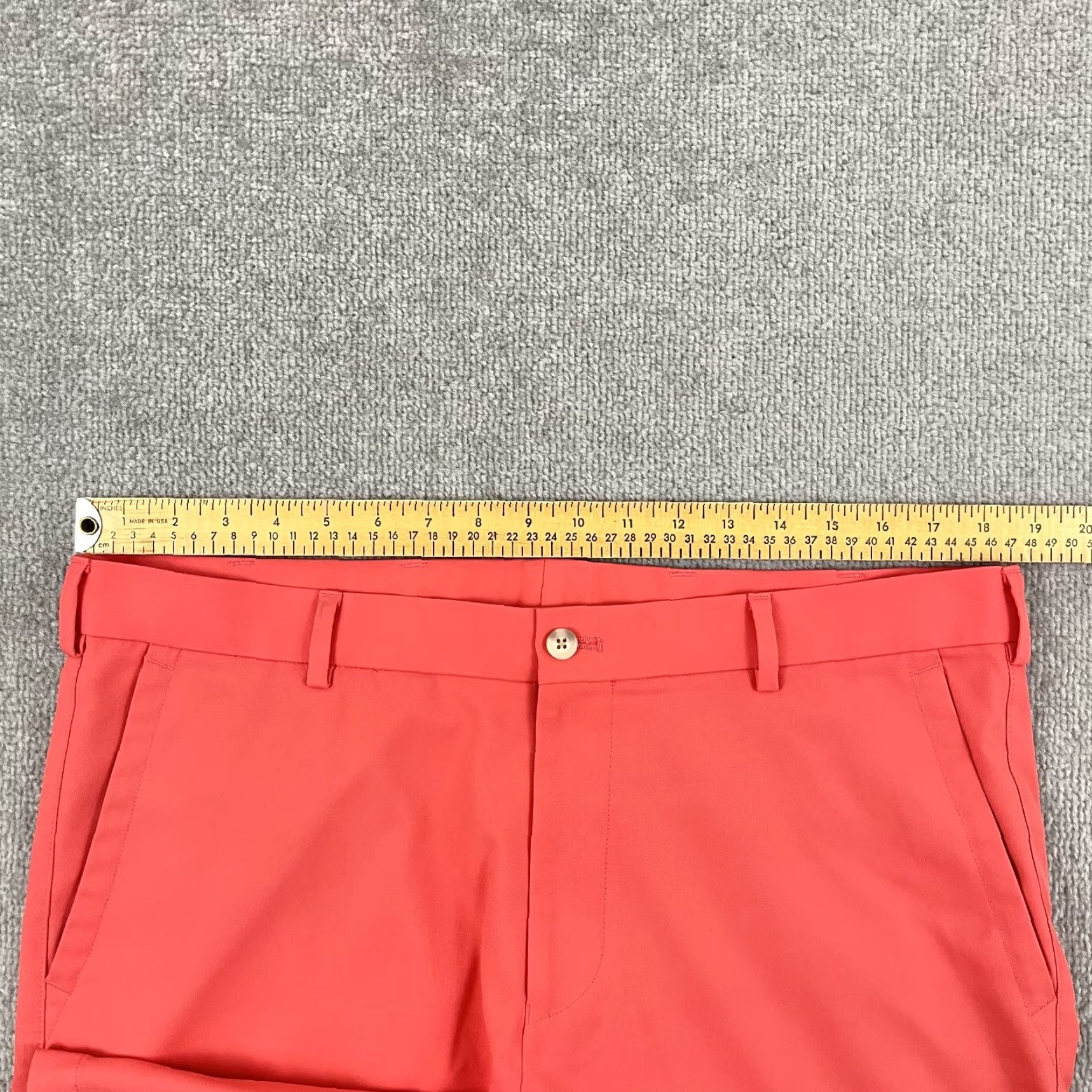 Peter Millar Peter Millar Salem Shorts Mens 36 9" Pink Orange Performance Kings Creek Crown Size US 36 / EU 52 - 2 Thumbnail