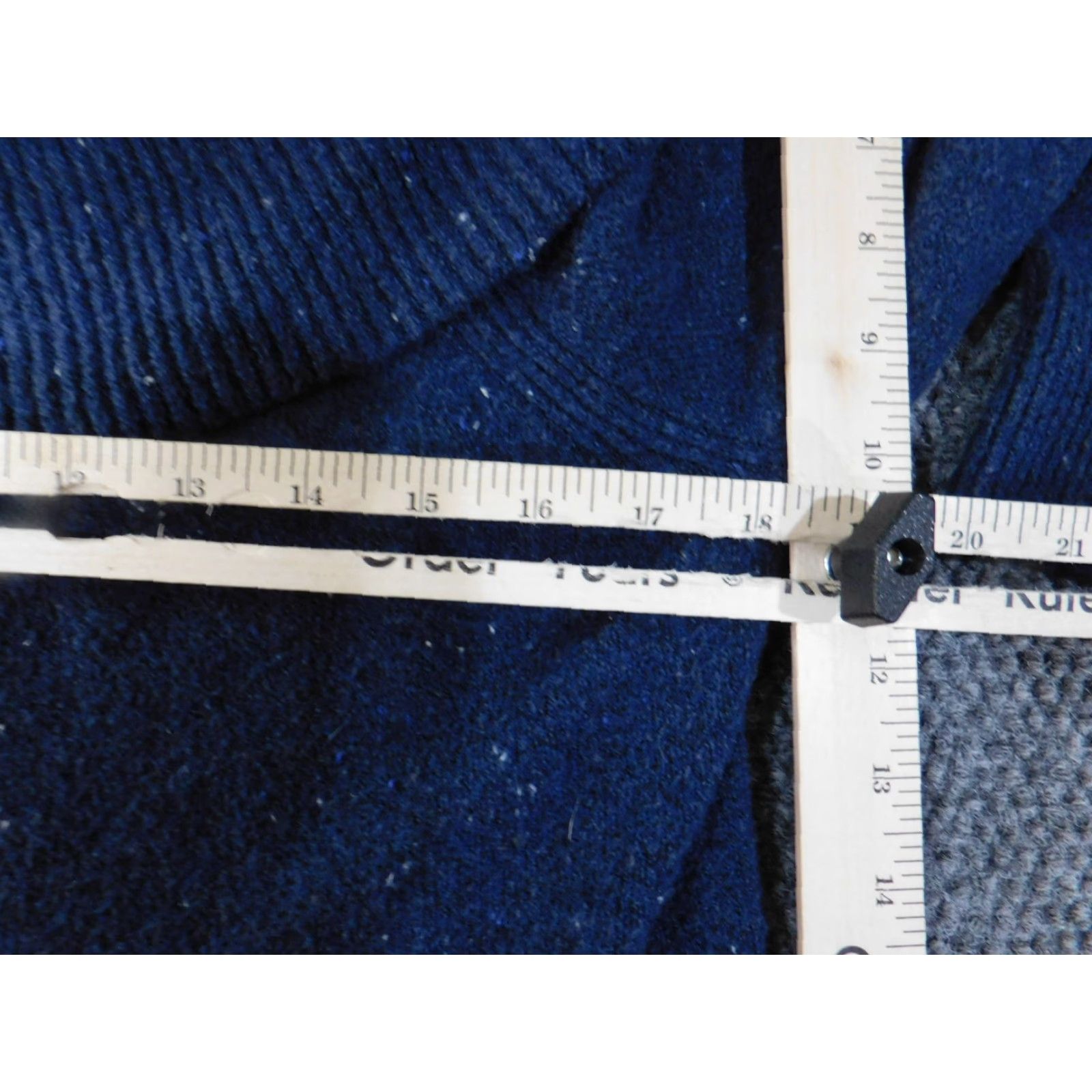 Loft LOFT Sweater Pullover Knit Cowl Neck Long Sleeve Blue Cotton Polyester Spandex Womens Large Stretch Regular Fall Winter Spring Casual Designer Modern Size L / US 10 / IT 46 - 6 Thumbnail