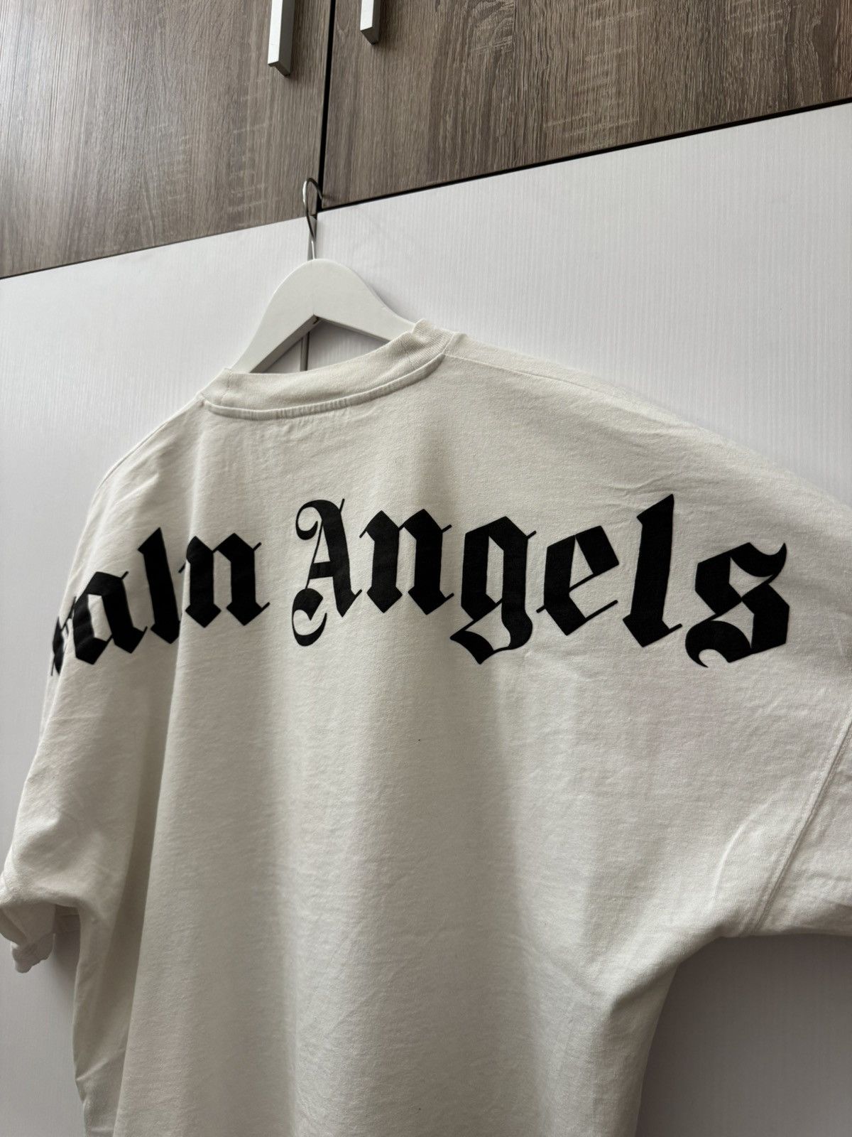 Palm Angels Palm Angels White T-shirts Oversized Big Logo Size S Size US S / EU 44-46 / 1 - 3 Thumbnail