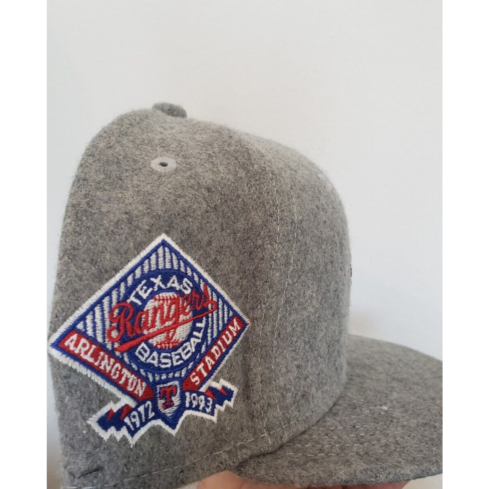 New Era Texas Rangers Hat Arlington Stadium Wool Size 7 1/8 New Era Size ONE SIZE - 2 Thumbnail