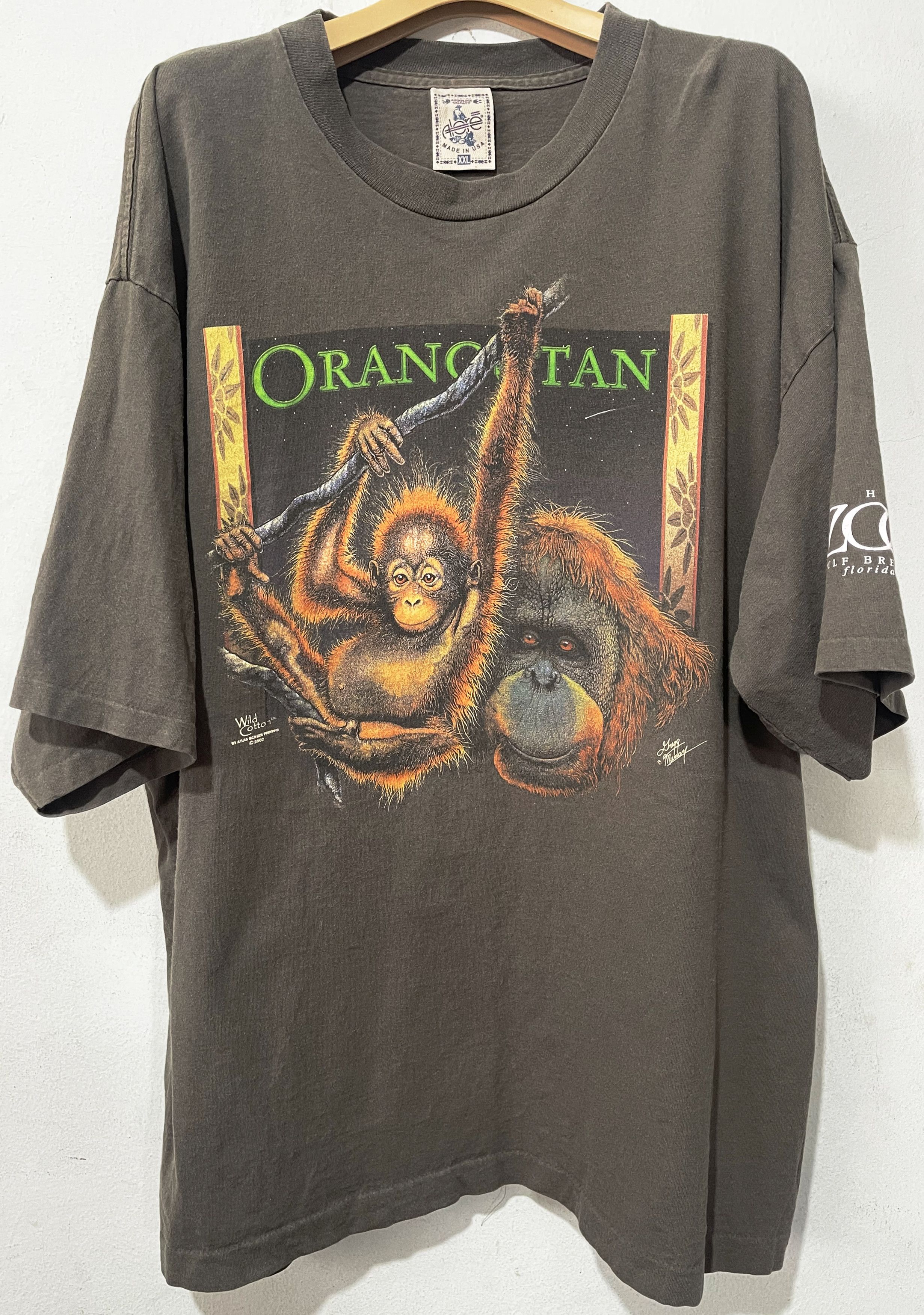 Vintage Vintage 90s Orangutan Shirt Size US XXL / EU 58 / 5 - 1 Thumbnail